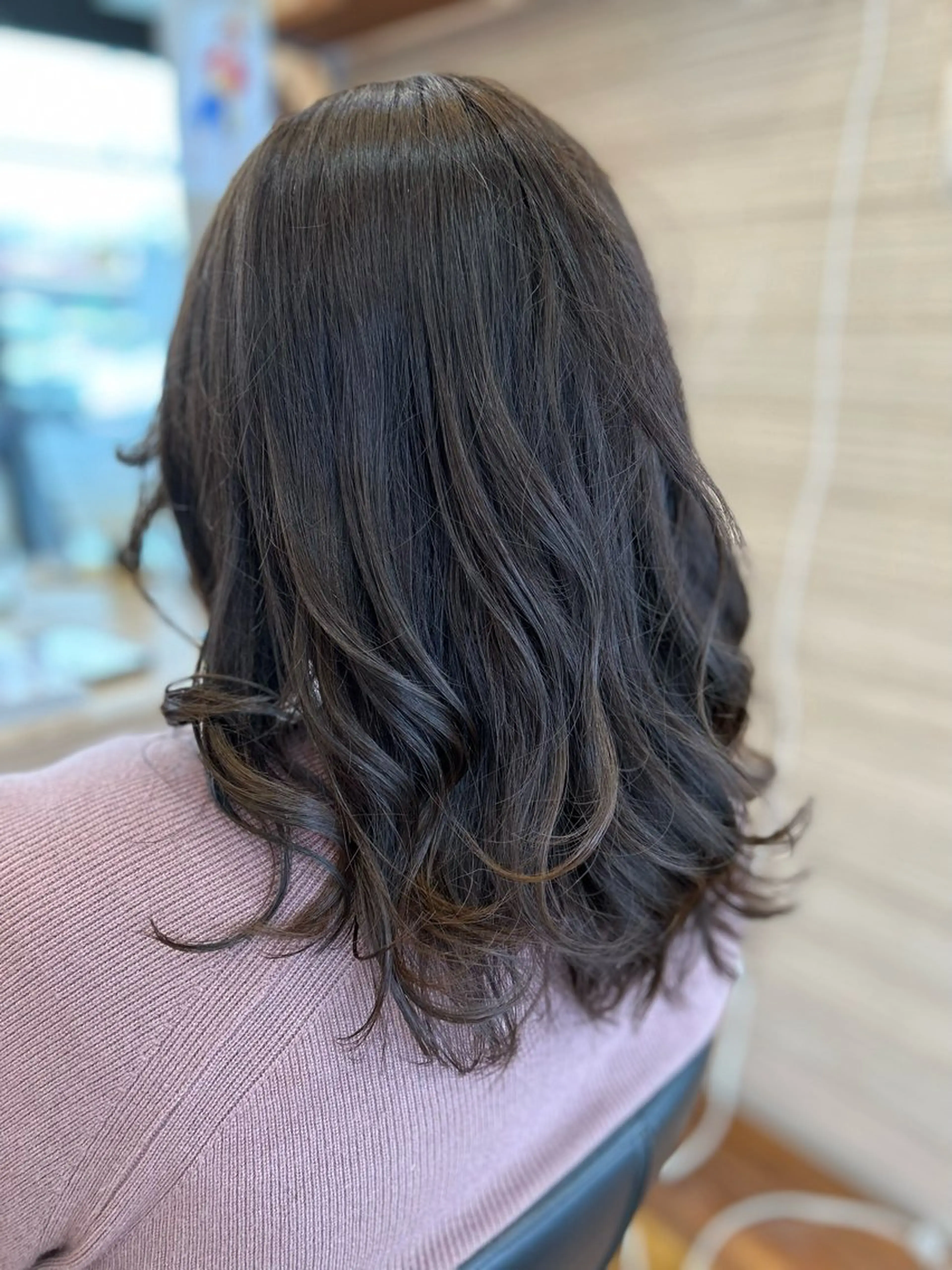 セミロング 最新ケアカラー 髪質改善YUTOのヘアスタイル