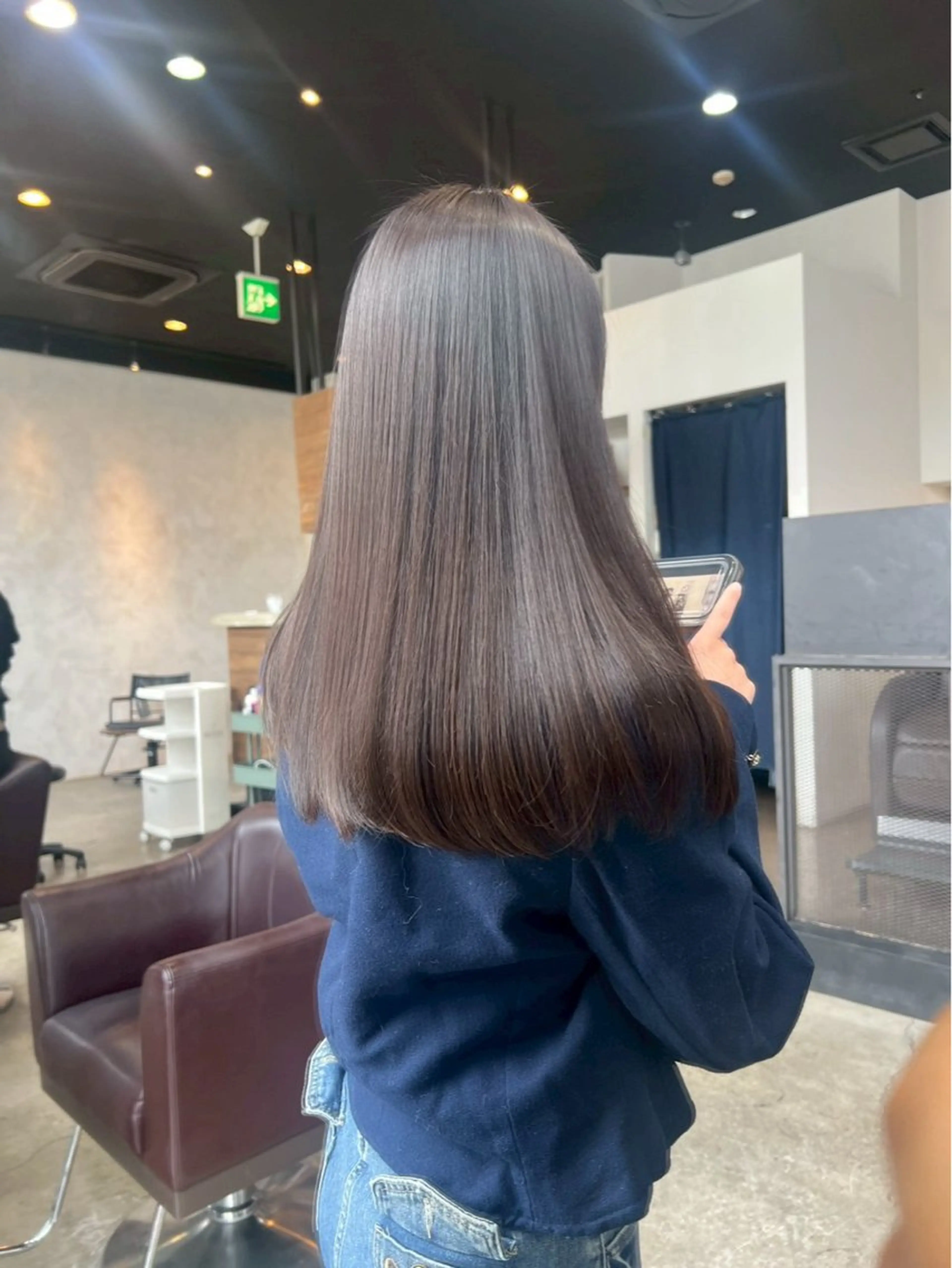 パーマ 酸性ストレート ストレートパーマ 伊藤 優衣 /カットモデル名古屋のヘアスタイル