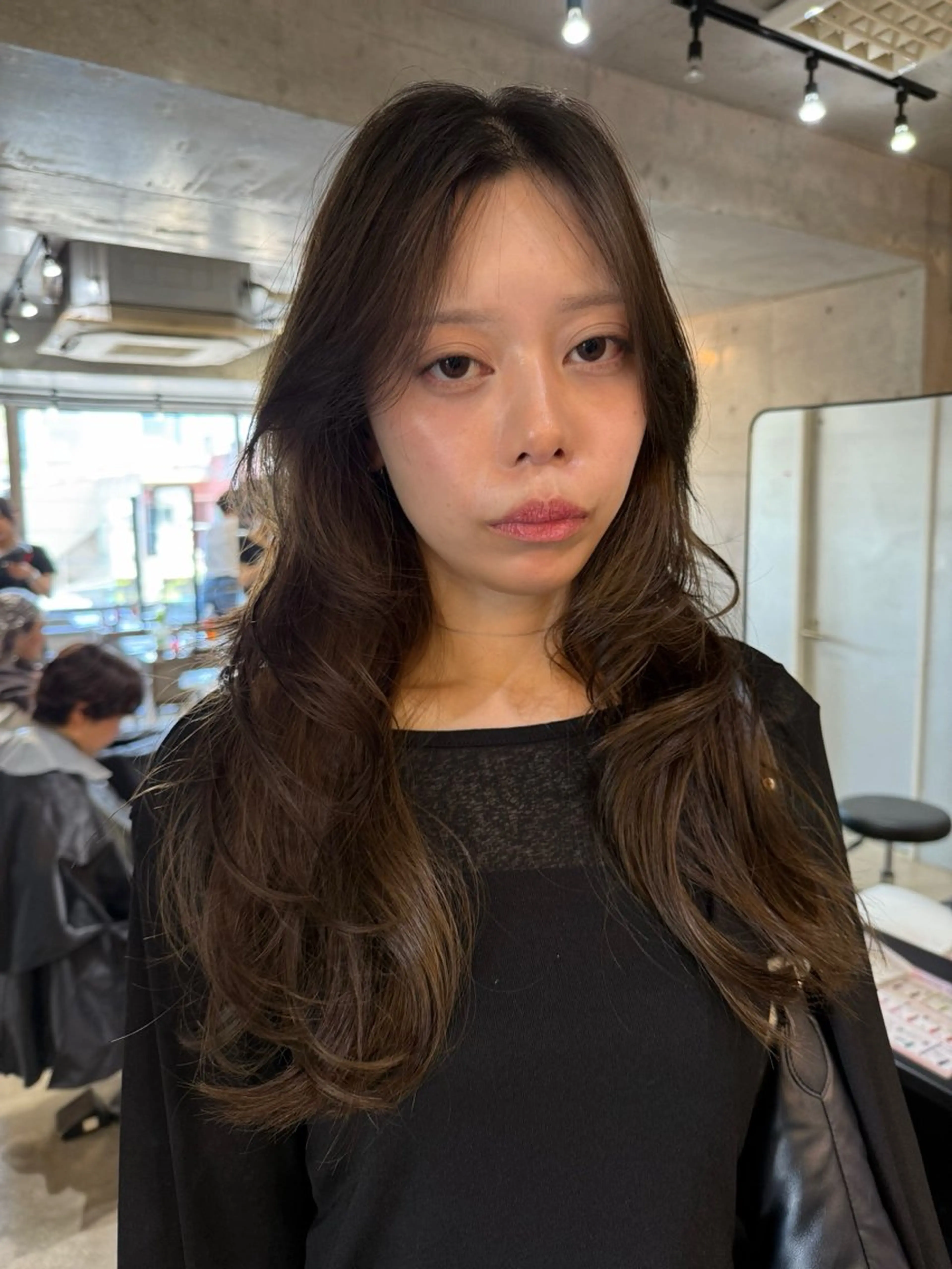 ミディアム レイヤーカット カット ヘアカラー レイヤーカット\ウル フ　chinatsuのヘアスタイル