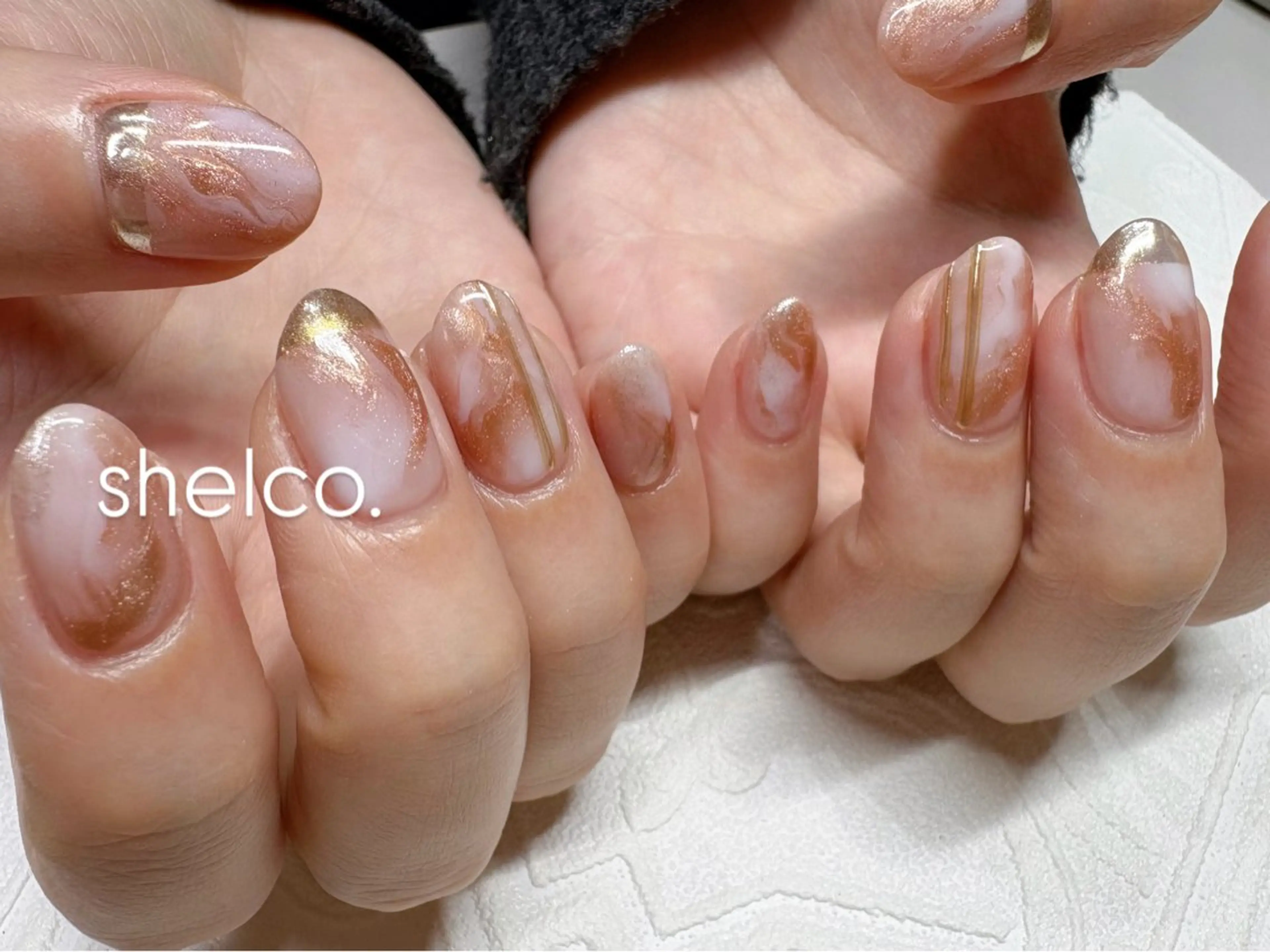ネイル ニュアンスネイル nail salon shelco.のネイルデザイン
