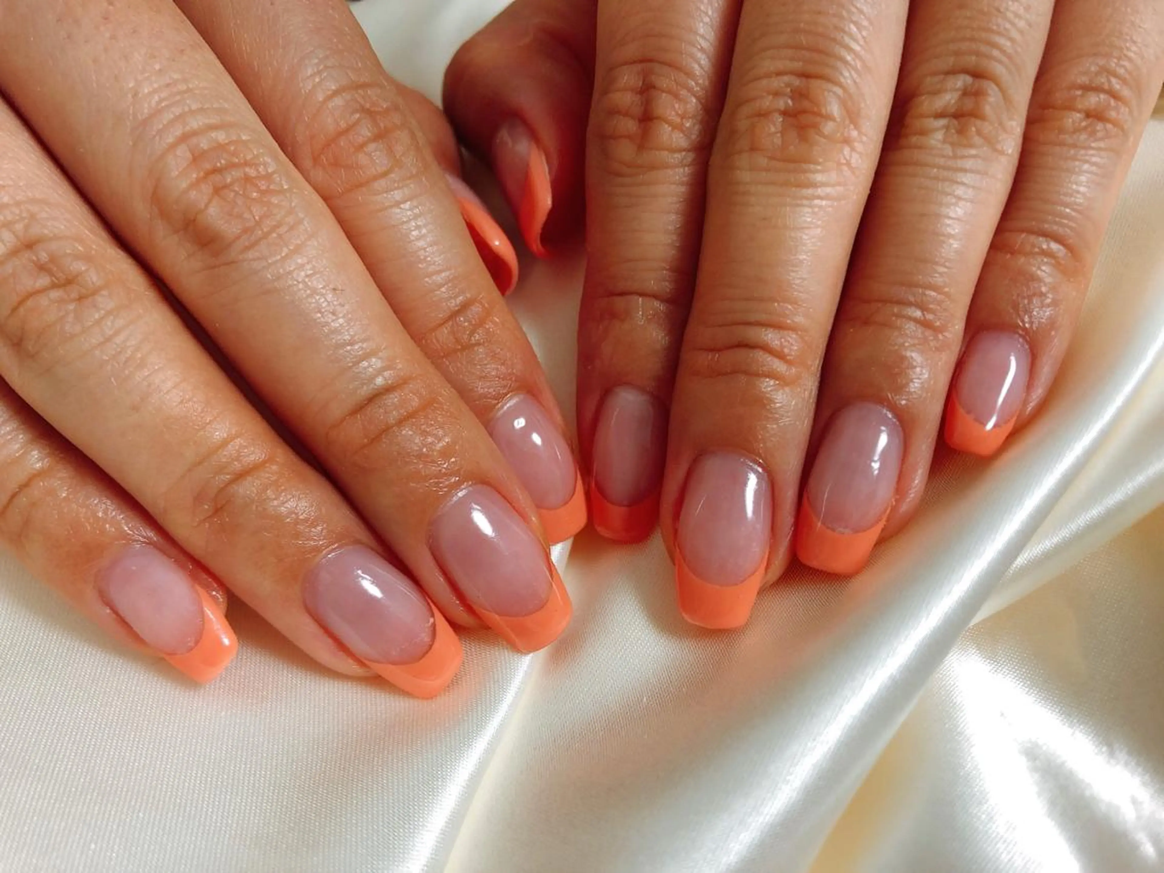 ネイル フレンチネイル 春ネイル Mogu nail 二子玉川のネイルデザイン