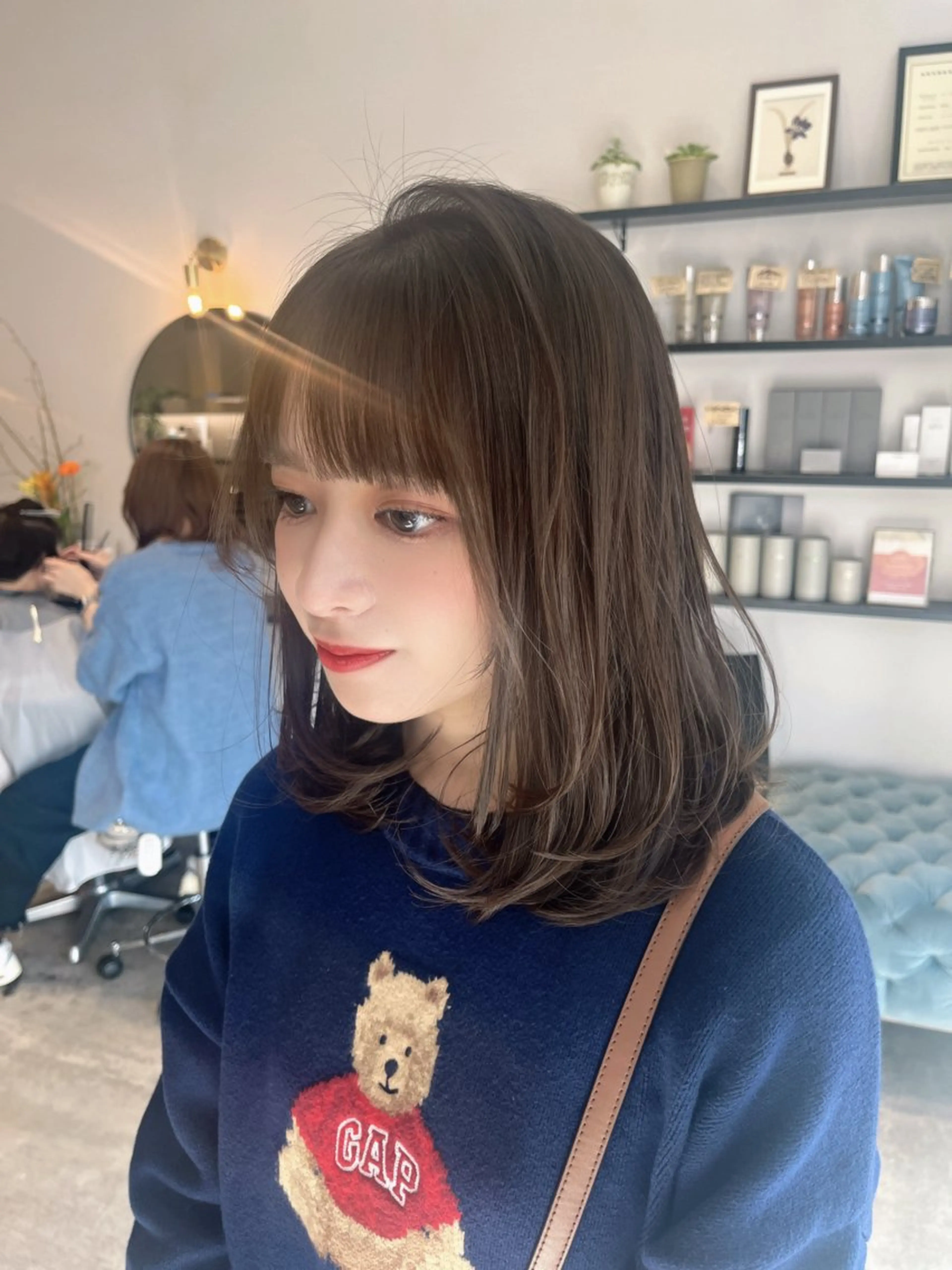 ミディアム 垢抜け/イメチェン color🦩ちあきのヘアスタイル