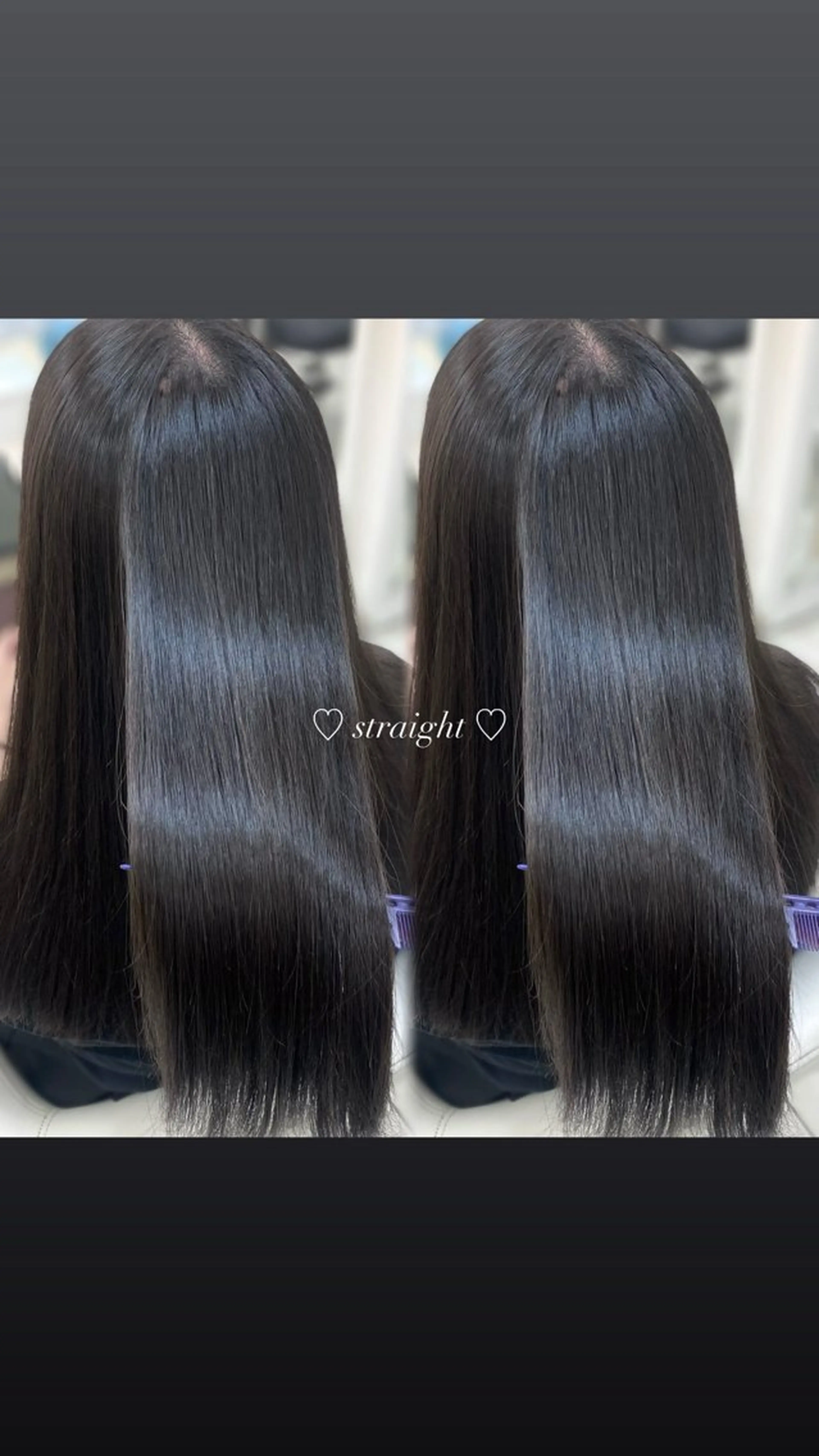 🍒《  髪質改善縮毛矯正 リタッチ(根元のみ)(4cm以内) + ケアトリートメント 》🍒の写真