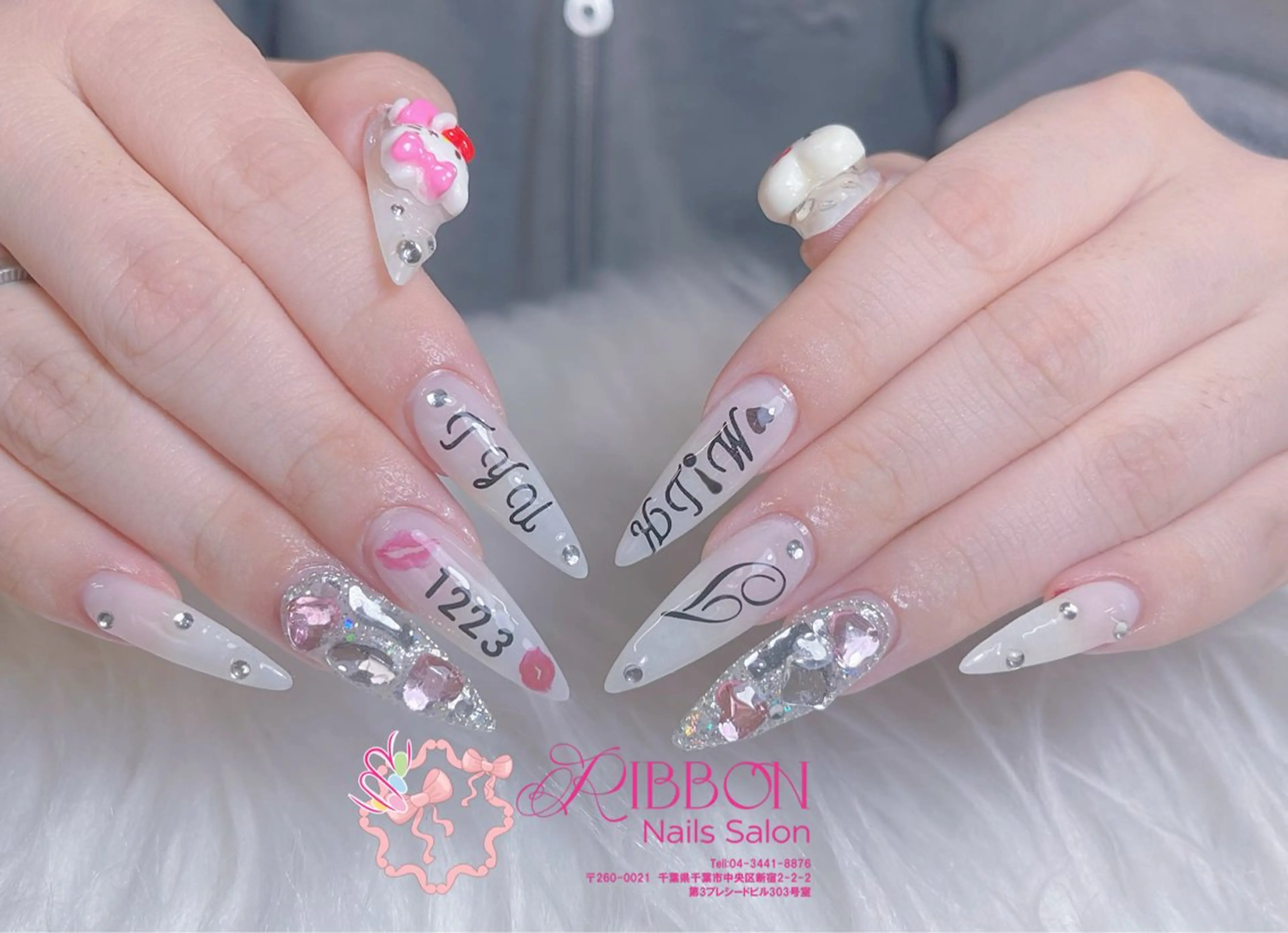 ネイル チークネイル フットネイル フレンチネイル グラデーション 韓国ネイル ハンドネイル Ribbonnail salonのネイルデザイン