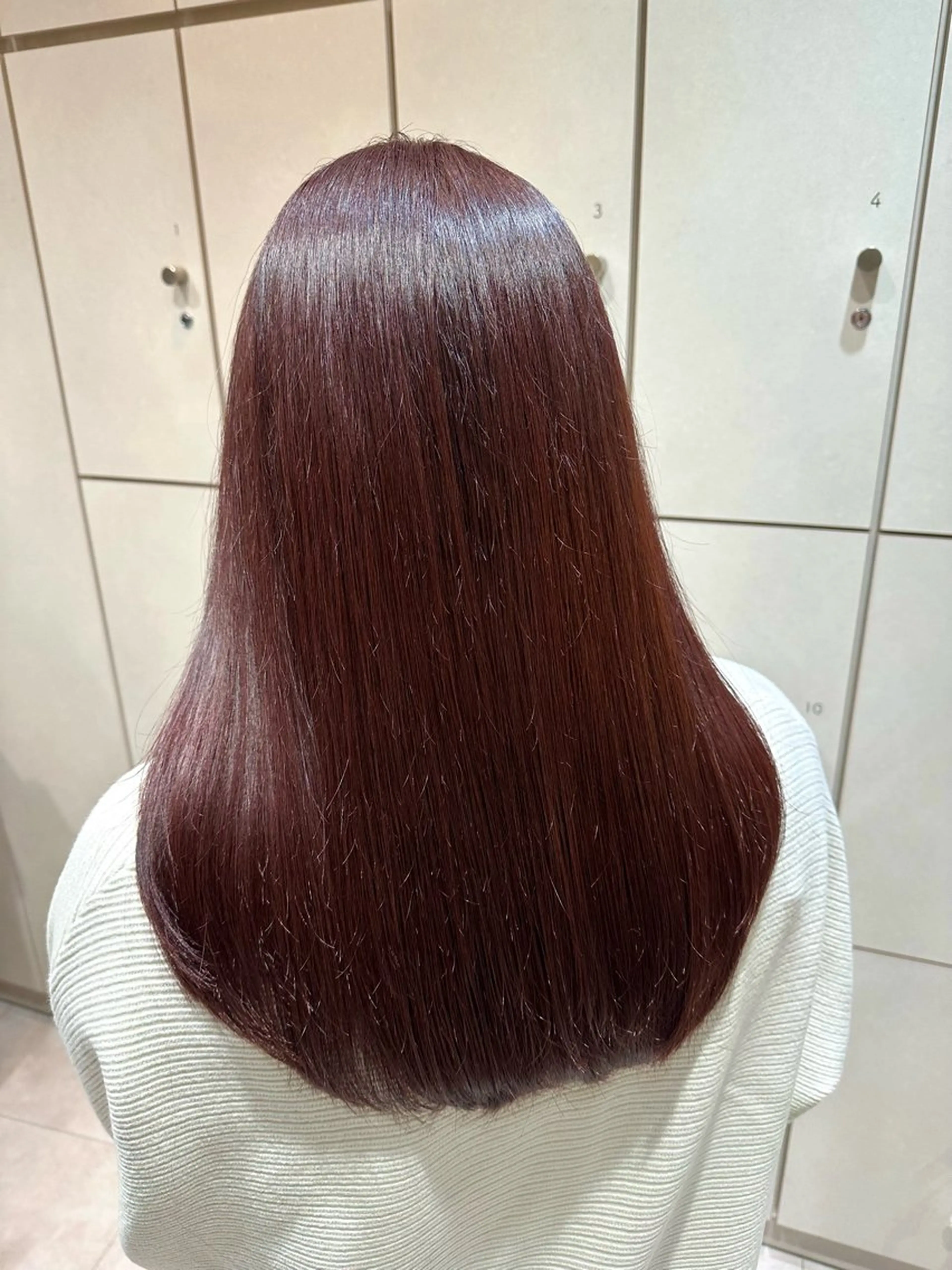 セミロング カット ヘアカラー トリートメント 美髪矯正/渡辺 りんのヘアスタイル