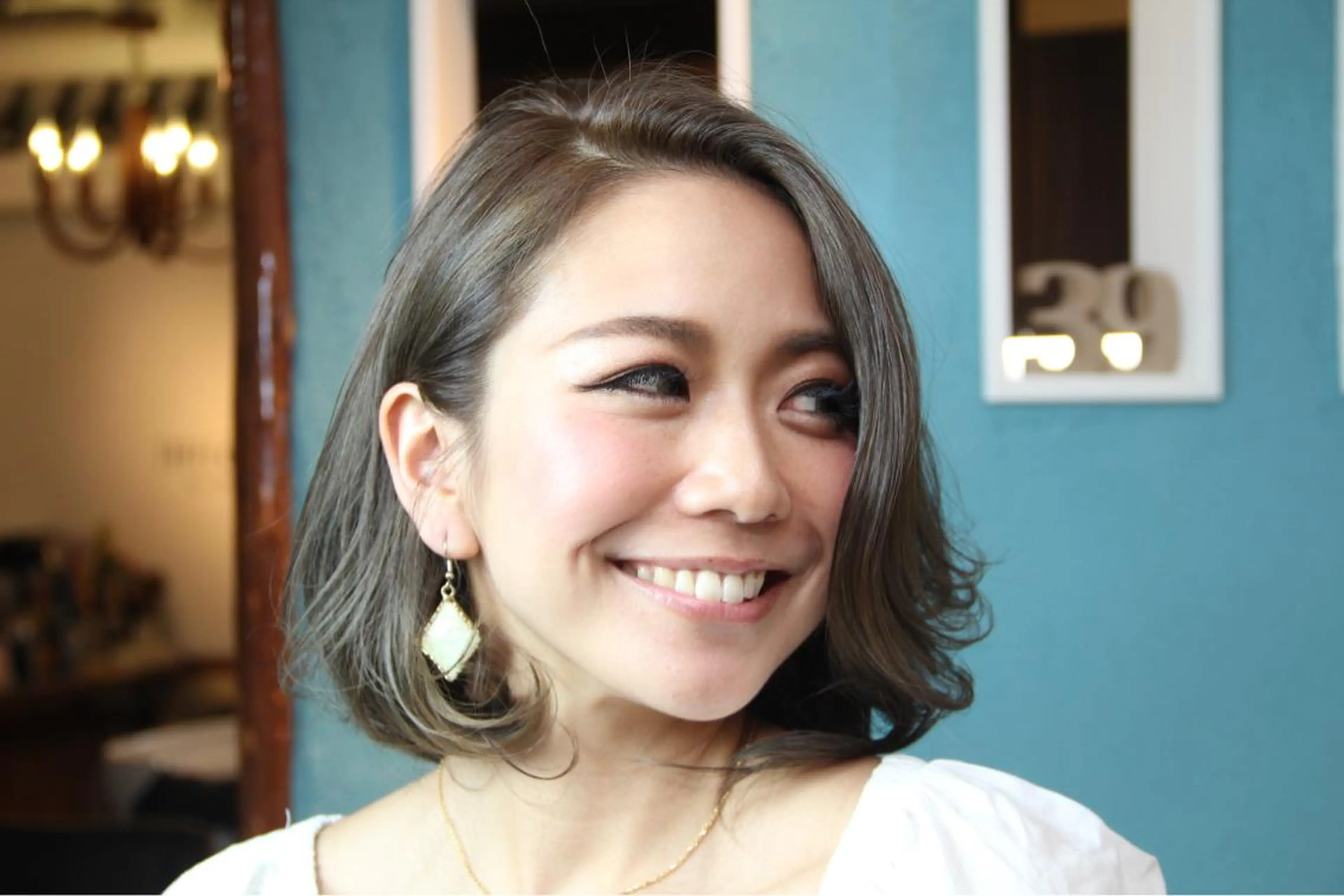 ミディアム カラー パーマ ヘアアレンジ 一人一人の輝きを 心を込めてのヘアスタイル