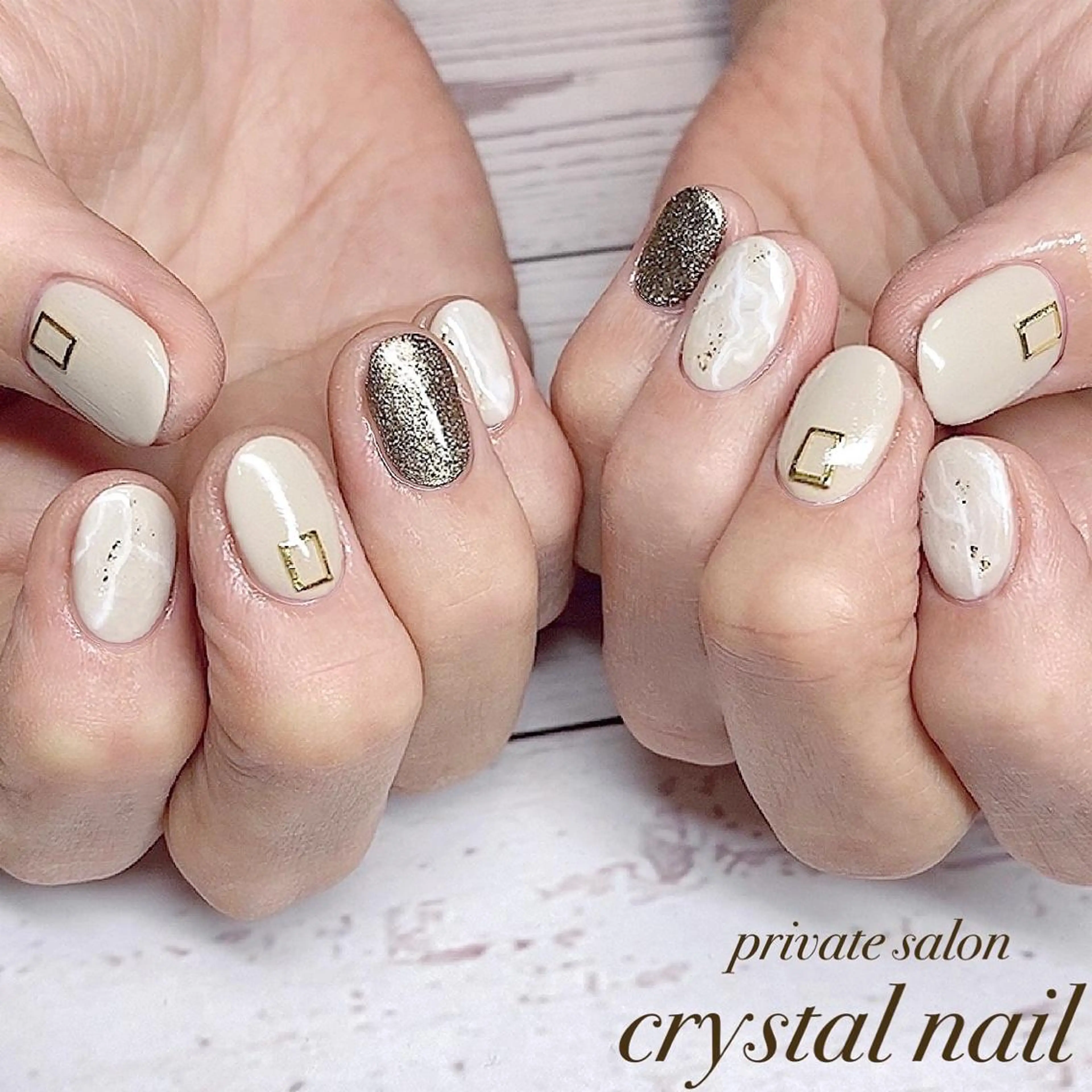 ネイル 大理石ネイル(マーブル) Crystal Nailのネイルデザイン