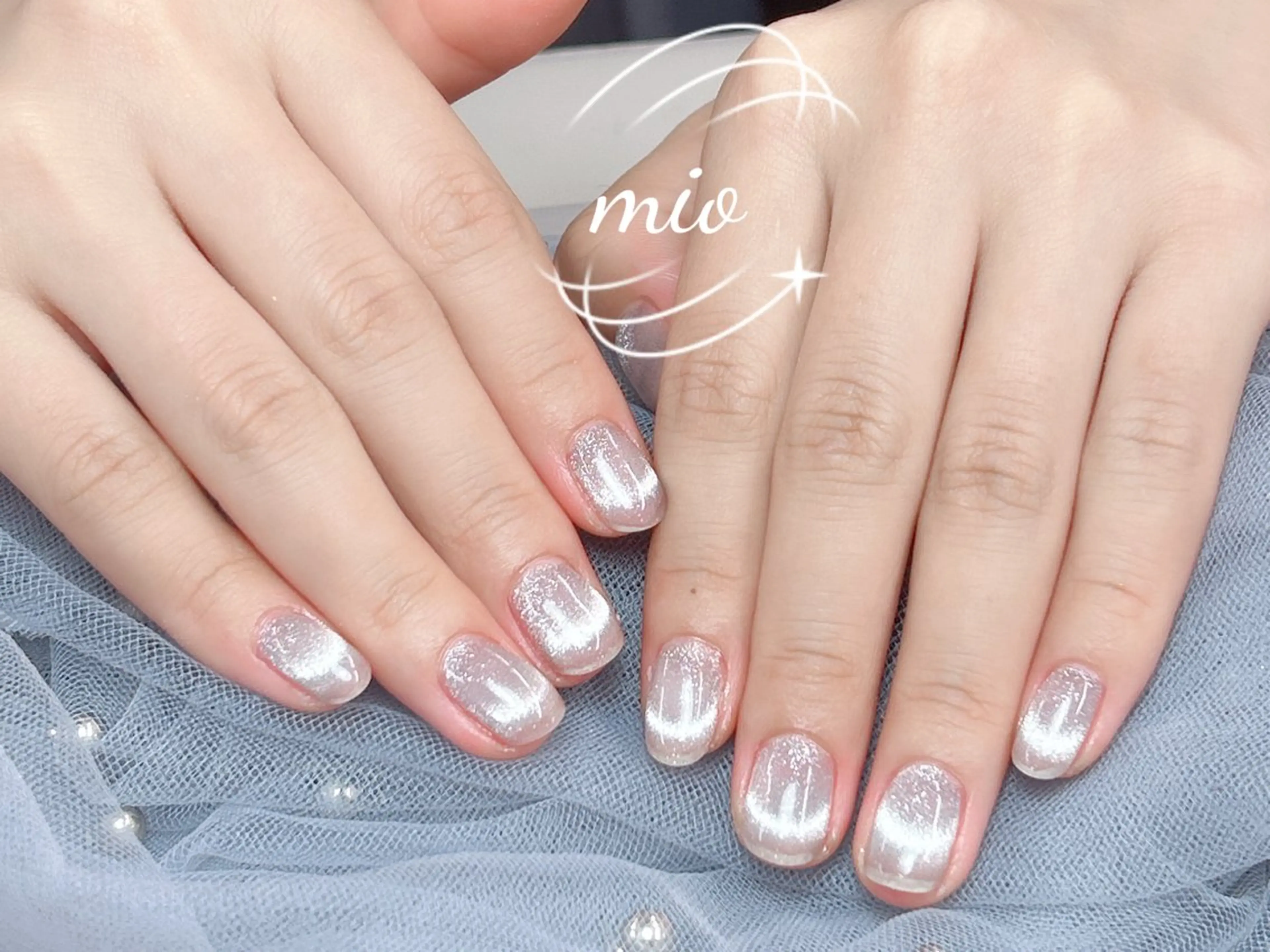 ネイル マグネットネイル マグネットワンカラー ワンカラーネイル ハンドネイル Femme nail (mio)のネイルデザイン