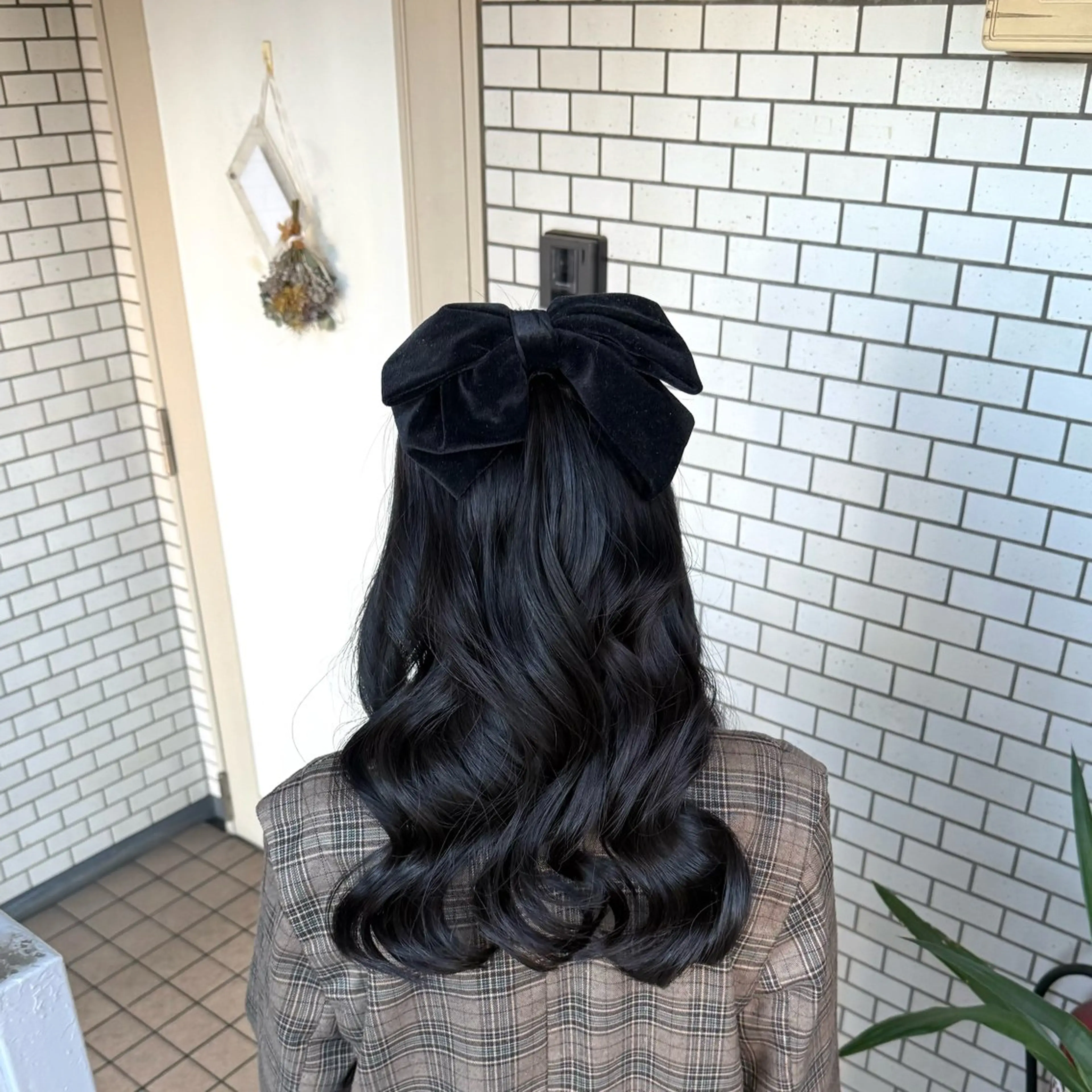 セミロング ヘアアレンジ 成人式 ハーフアップ 結婚式・ブライダル 卒業式のヘアスタイル ヨシンモリ 褒められヘアメイク /‎ボブ女子🐶みおのヘアスタイル