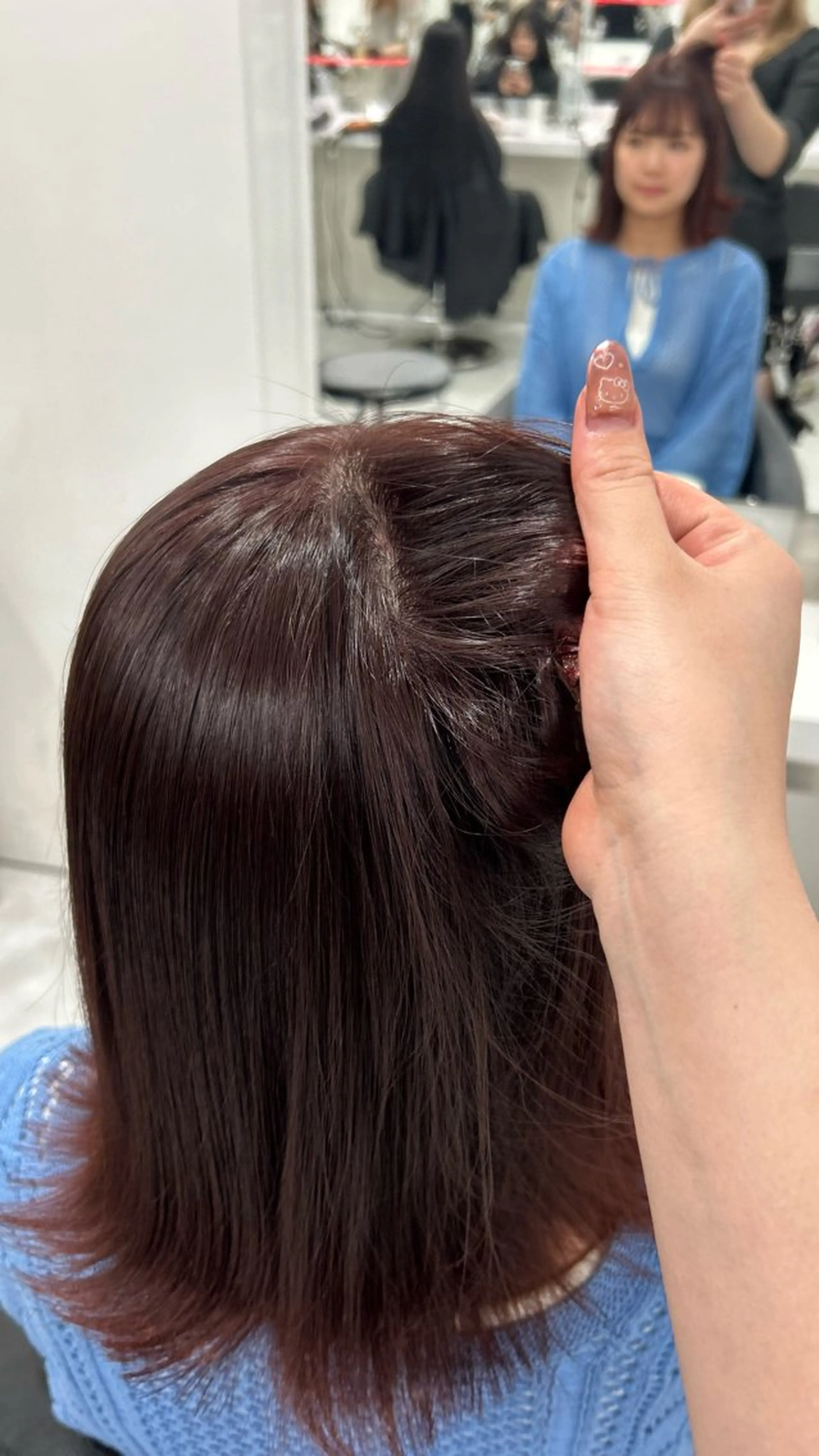 ロング カラー パーマ ヘアアレンジ メンズ キッズ ヘアカラー 🩶盛れ✖️韓国ヘア 🩶Himari🎀のヘアスタイル