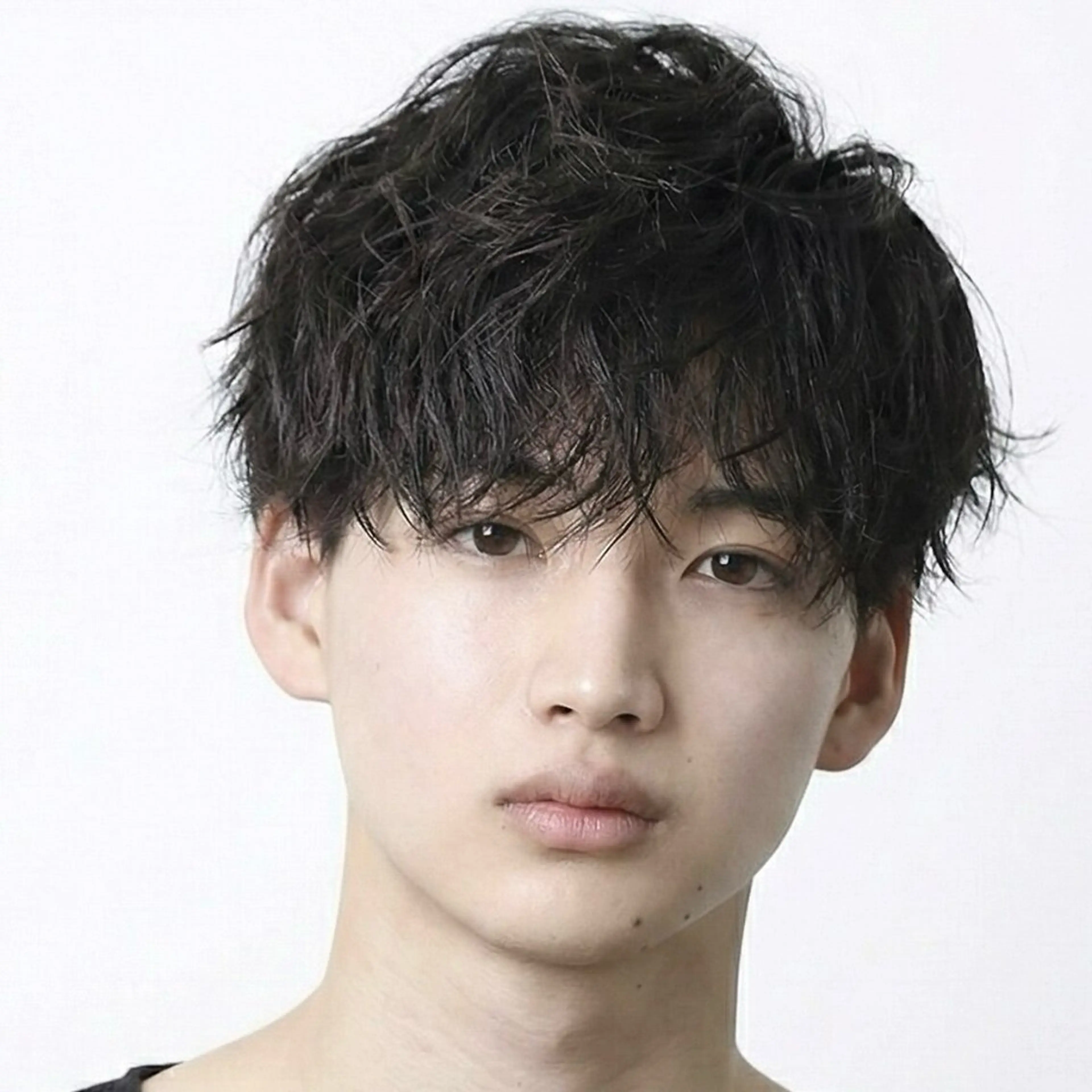 ミディアム パーマ メンズ ミディアムパーマ メンズパーマ ショウタ【HEAD STOCK】のヘアスタイル