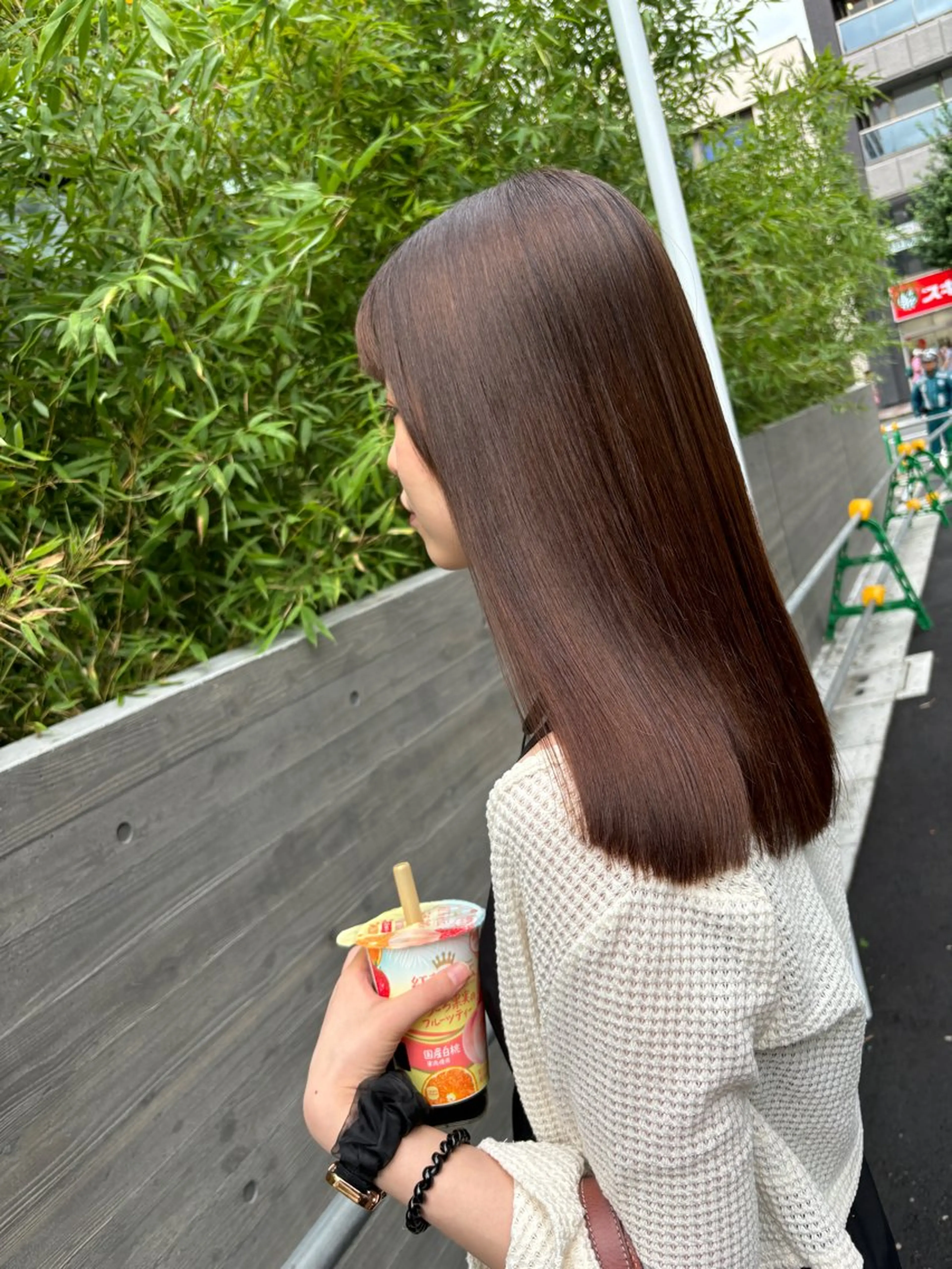 ロング カラー 透明感カラー グレージュ HIYOSHI　✂︎ 艶髪職人のヘアスタイル