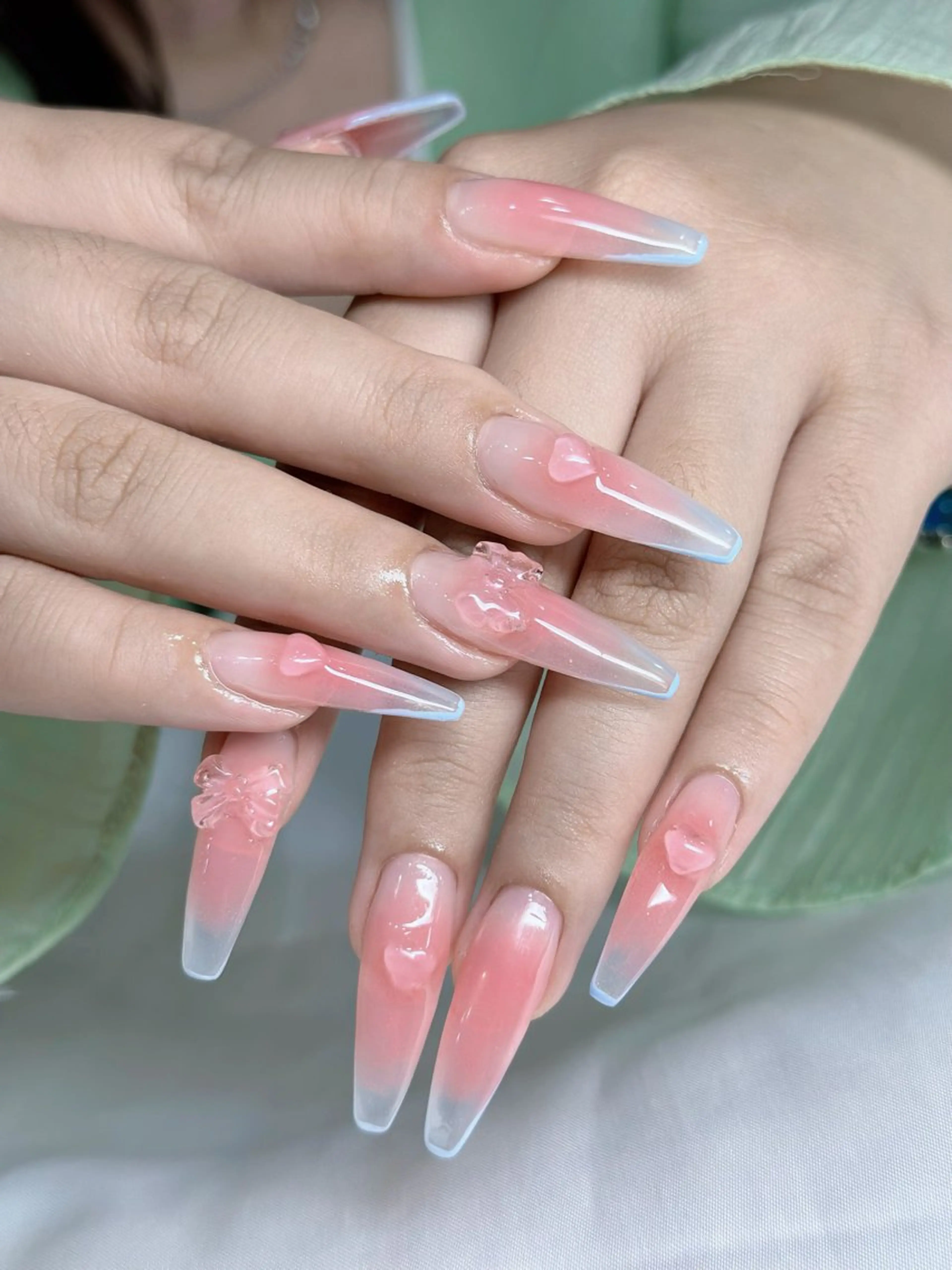 ネイル 長さ出し ネイルチップ Mi nailsのネイルデザイン
