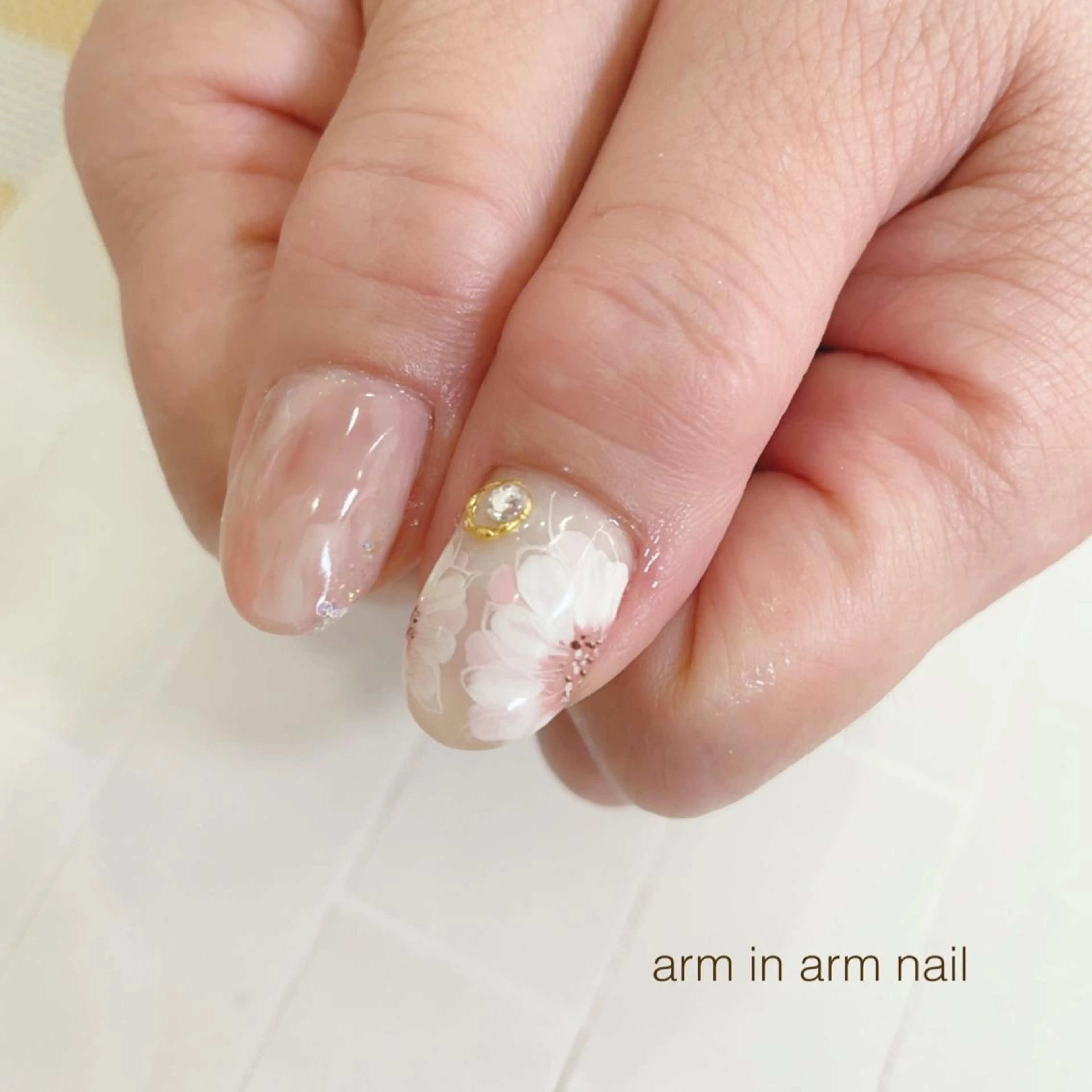 ネイル arm in arm ︎✿Yamamotoのマツエク・マツパデザイン