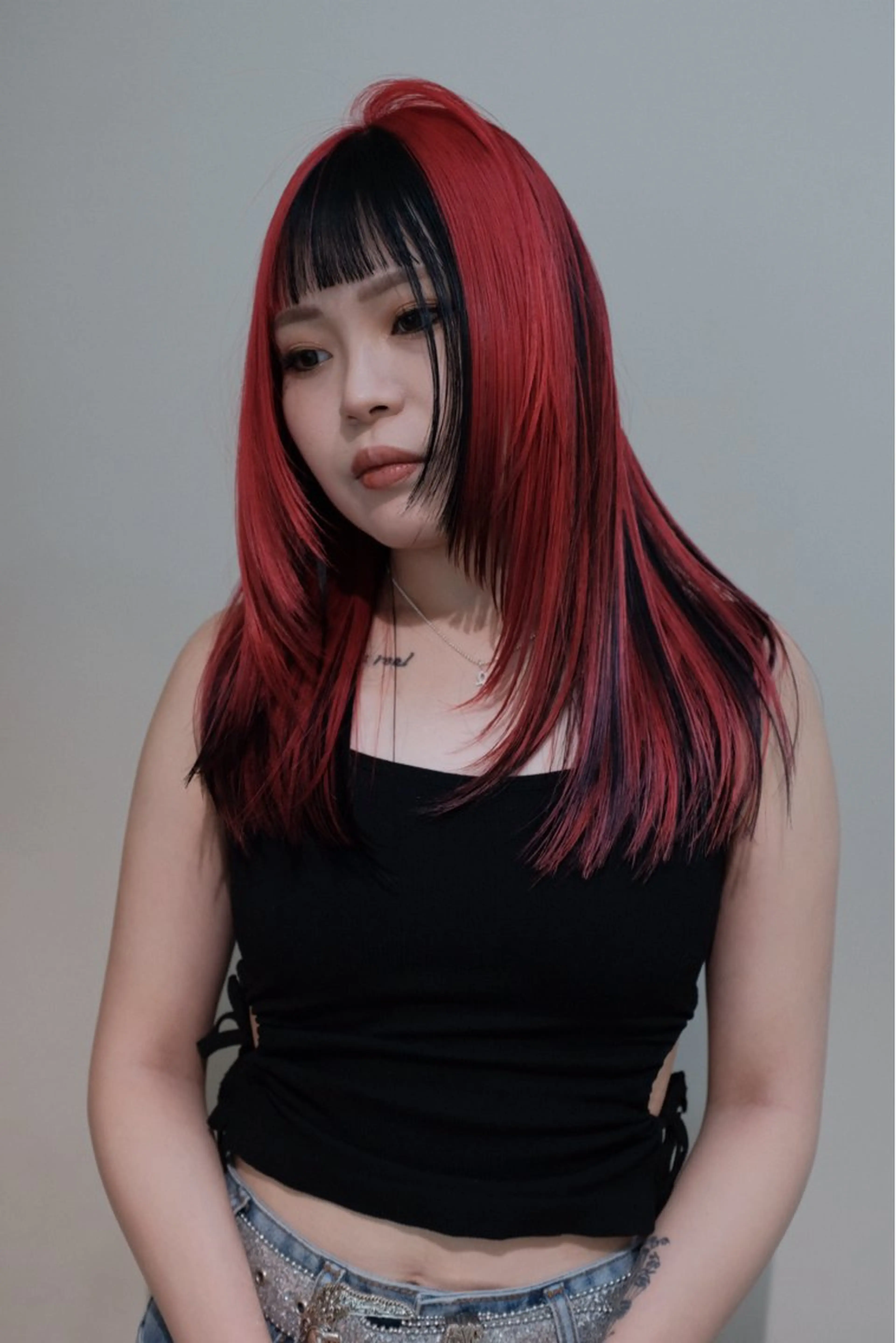 ミディアム カラー カット ヘアカラー 👑公式👑 Opus hairのヘアスタイル