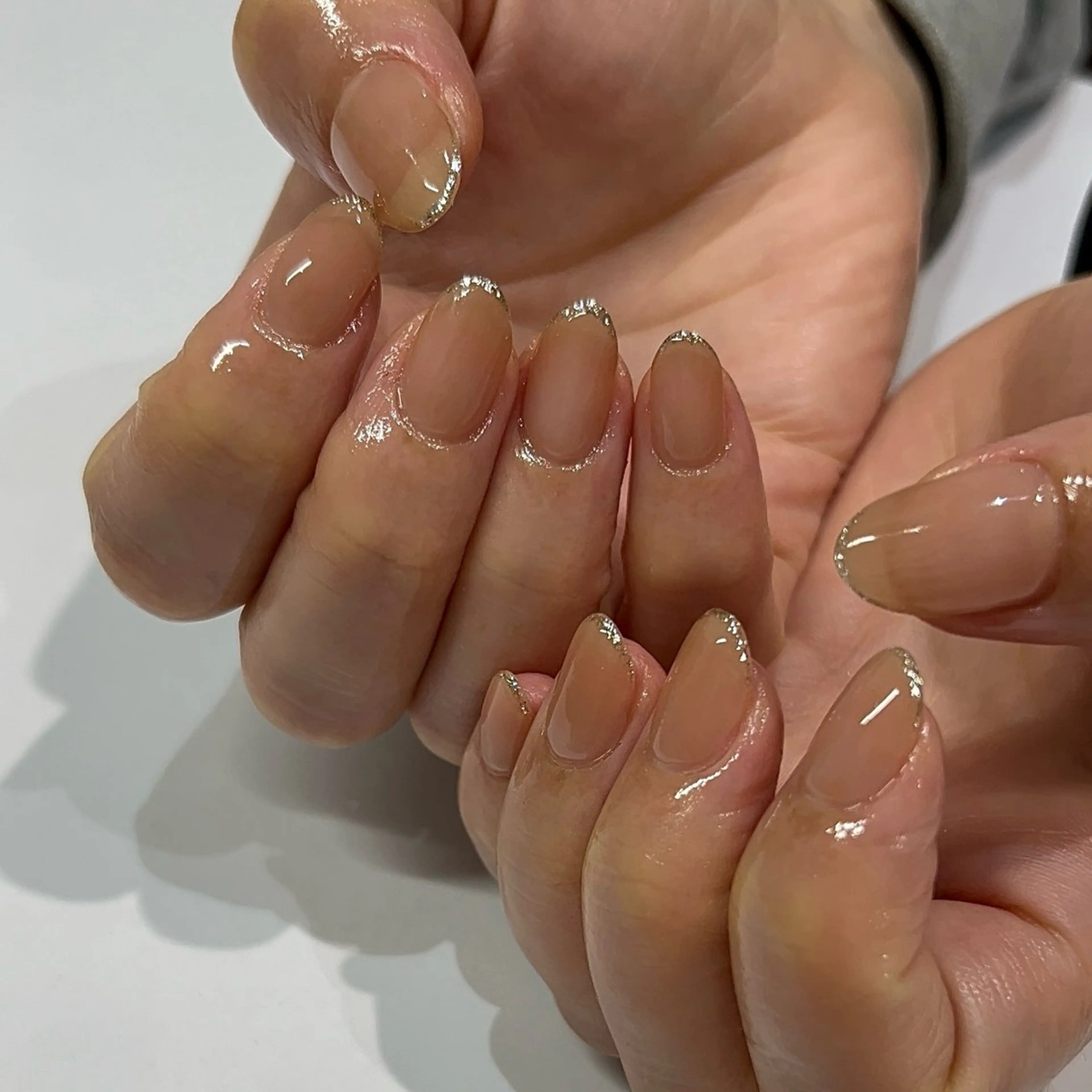 ネイル フレンチネイル ニュアンスネイル オフィスネイル シンプルネイル 冬ネイル nail&care salon soa所属・soa/美容液ケアで 自爪を育てるネイルのネイルデザイン