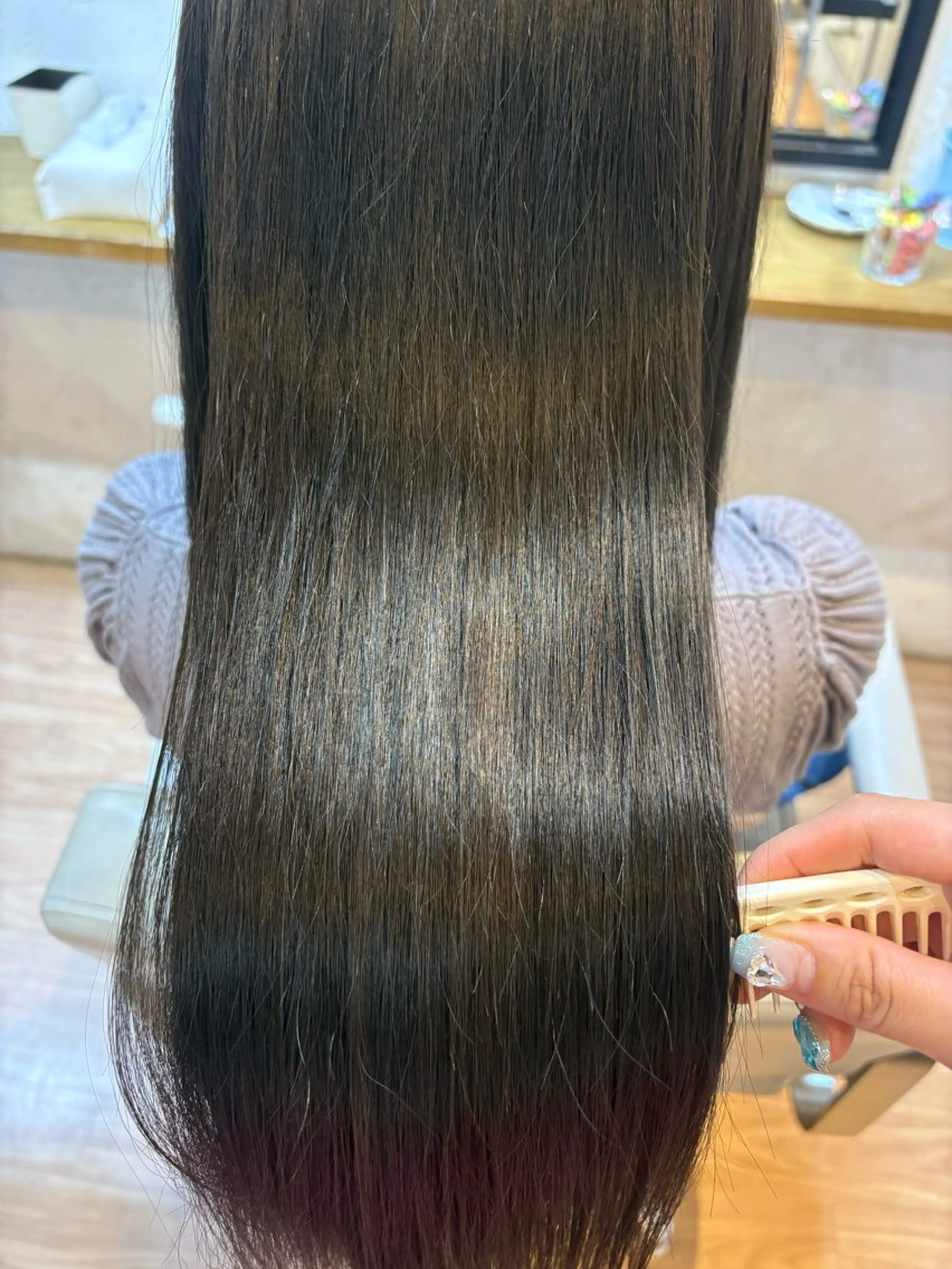 ロング ヘアカラー IRICO たまプラーザ所属・韓国ヘアー🇰🇷 MIWAのヘアスタイル