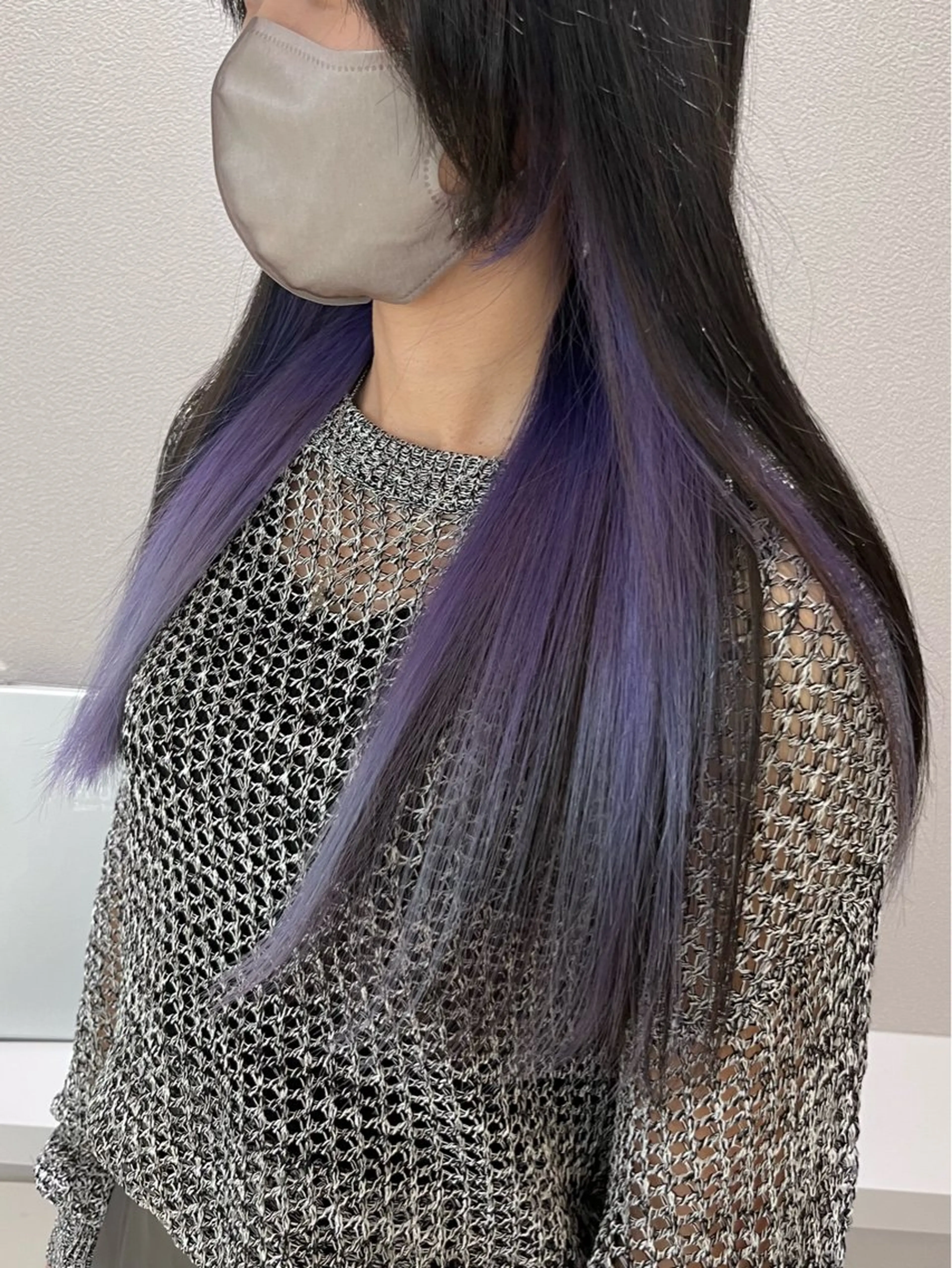 ロング カラー インナーカラー KANA🎀韓国 🇰🇷ハイライトのヘアスタイル