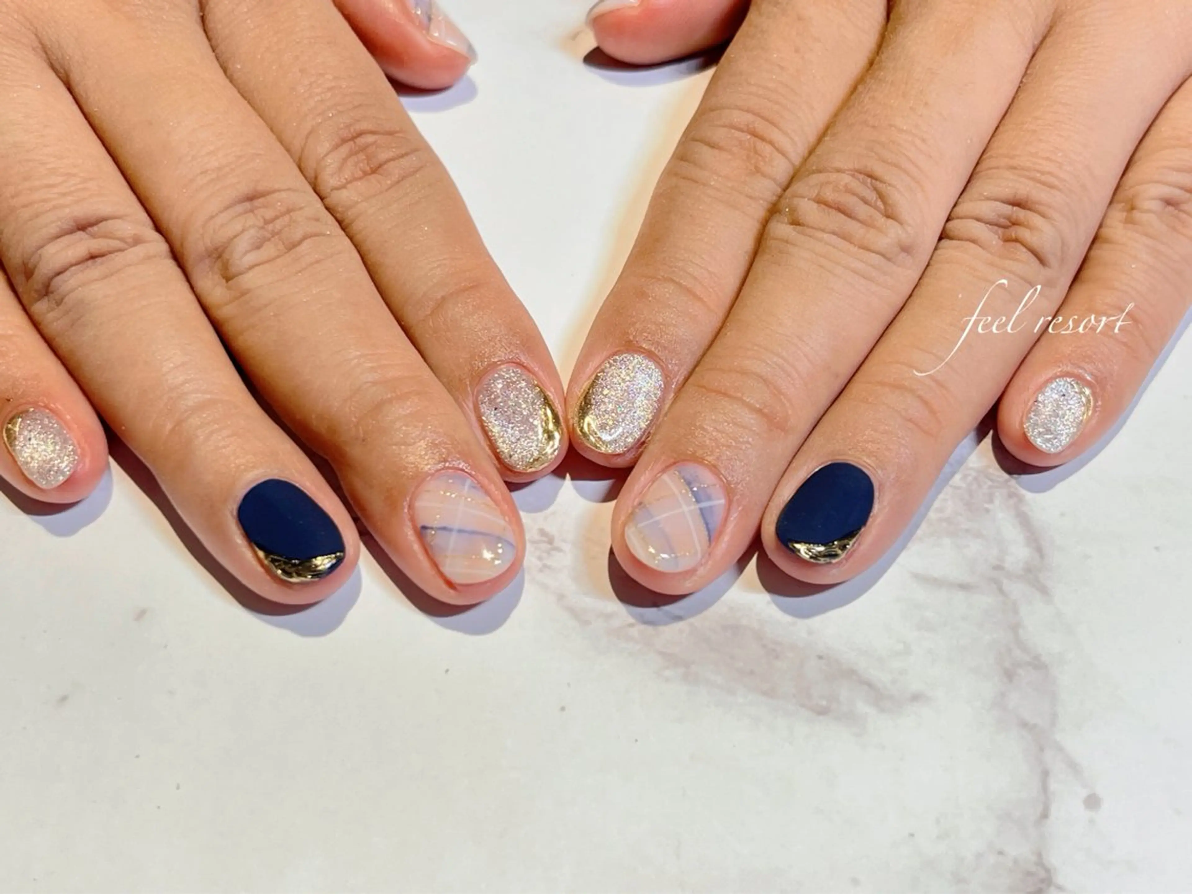 ネイル アートネイル 長さ出し フットネイル フレンチネイル ジェルネイル ハンドネイル Lien（リアン） 銀座駅6分のネイルデザイン