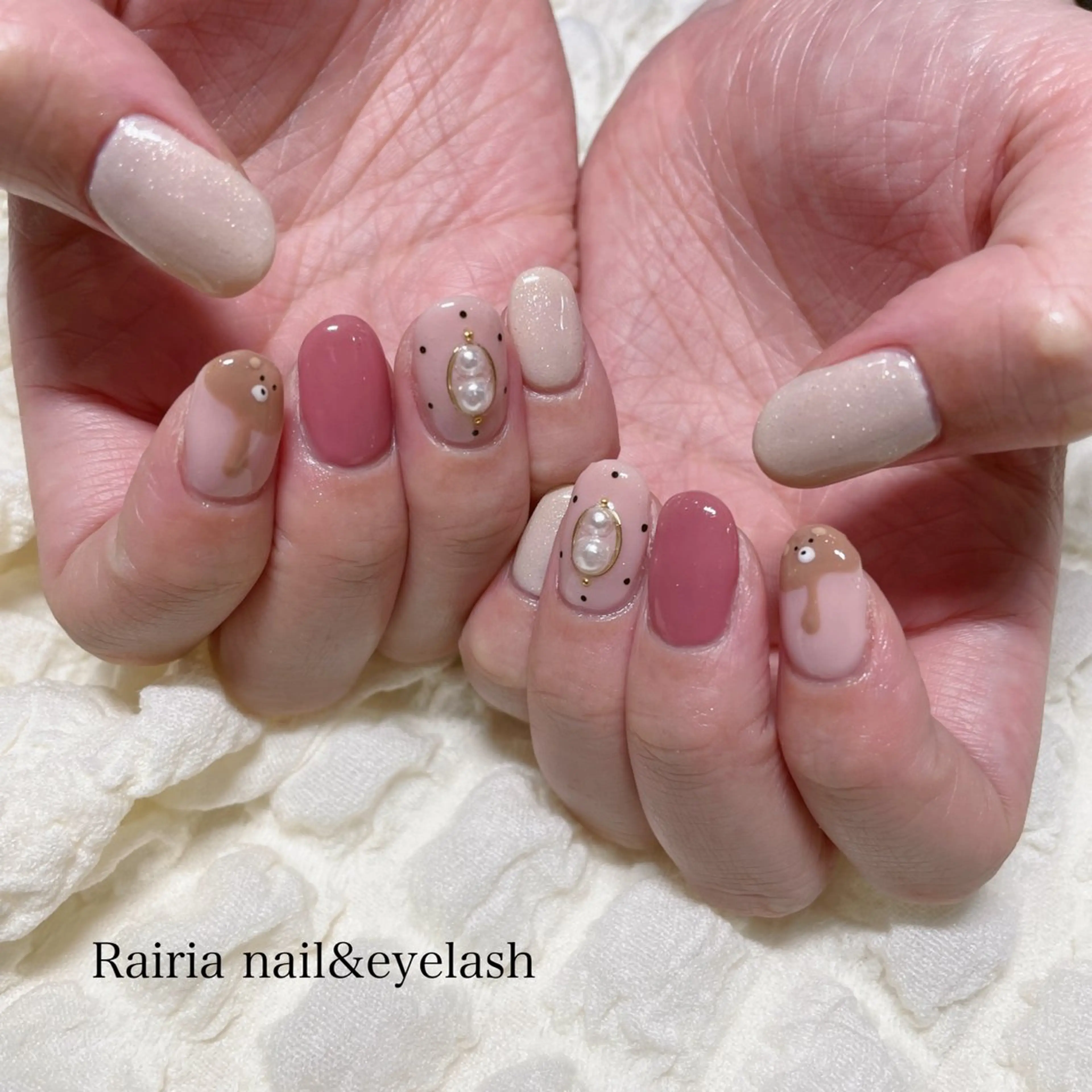 ネイル アートネイル 持ち込み ハンドネイル Rairia nail&eyelash小岩店所属・Rairianail 小岩店のネイルデザイン