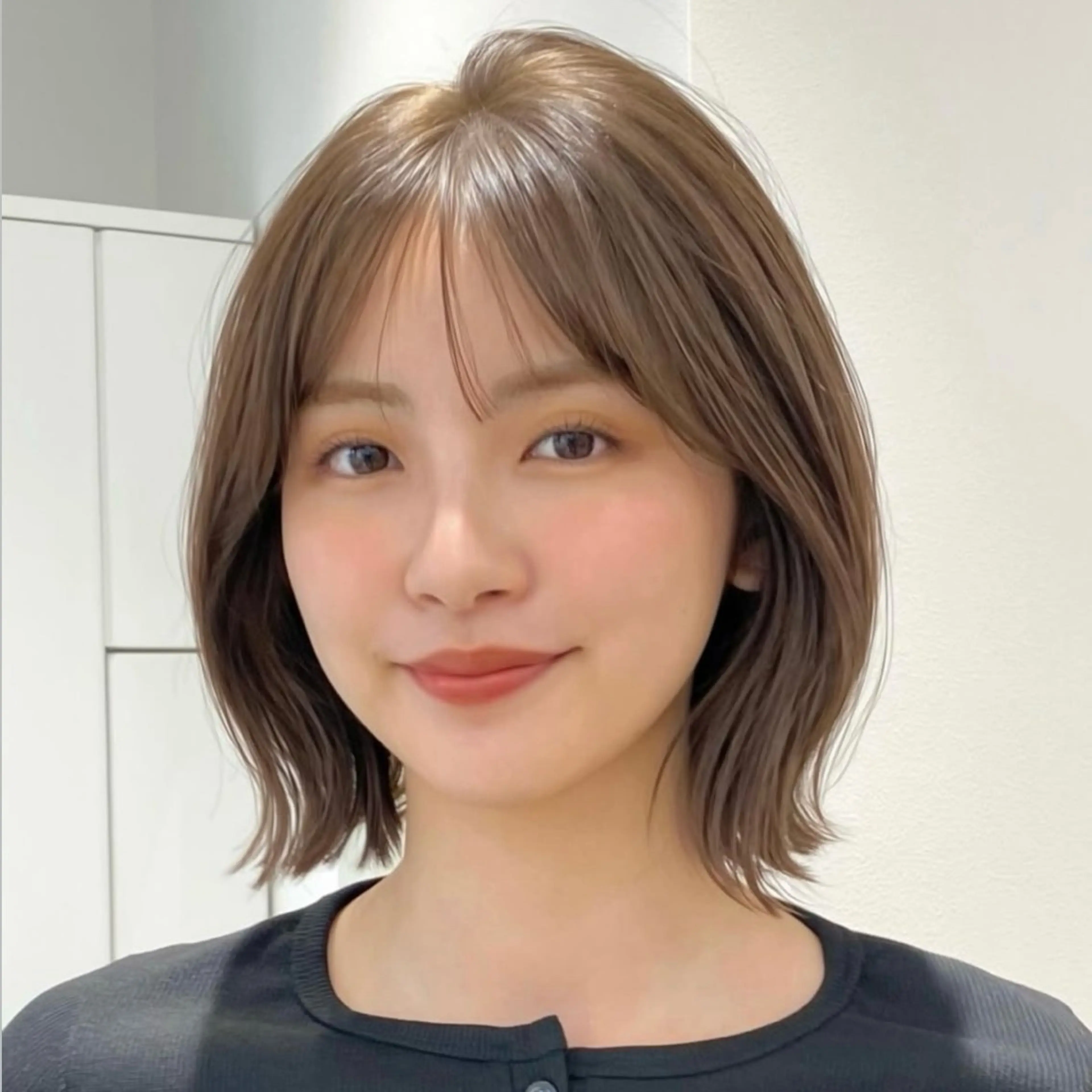 ミディアム ボブ 似合わせカット トリートメント ボブ/レイヤー /sora🌙✨️のヘアスタイル