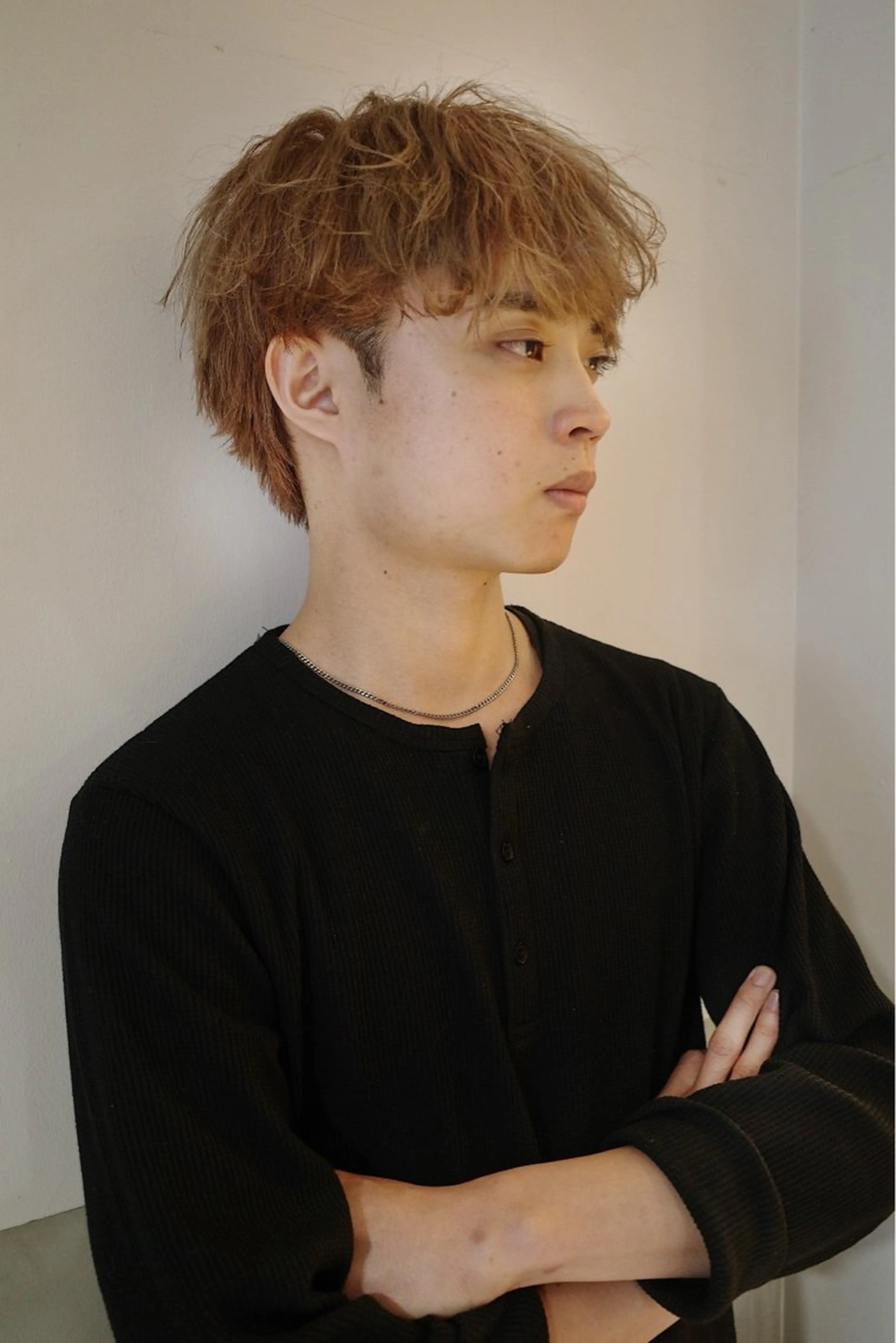 メンズ マッシュ カット ヘアカラー Pia hair design所属・【Pia】 セナ/ハイトーンのヘアスタイル