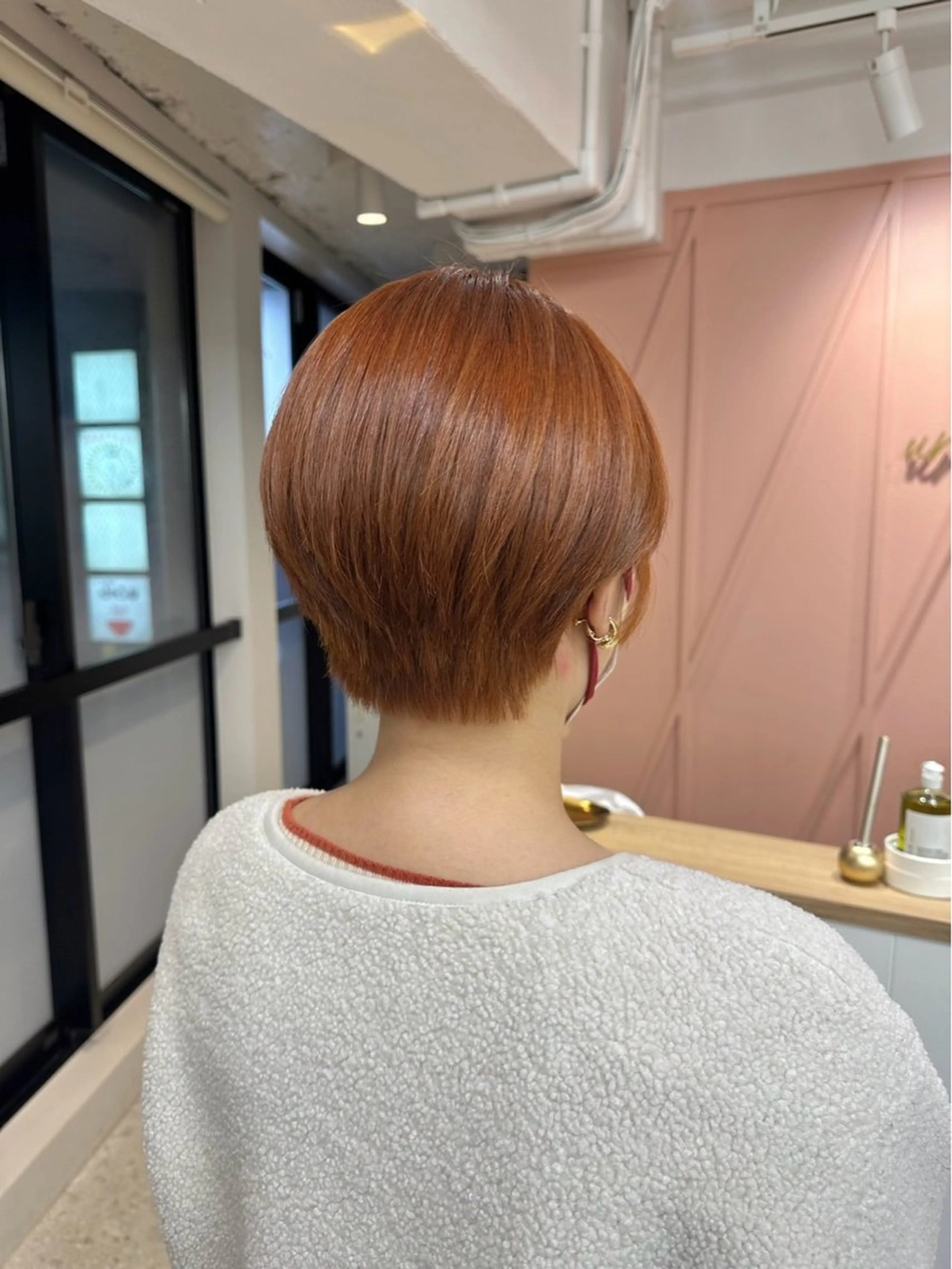 カラー ブリーチ オレンジ ヘアカラー a. ririのヘアスタイル