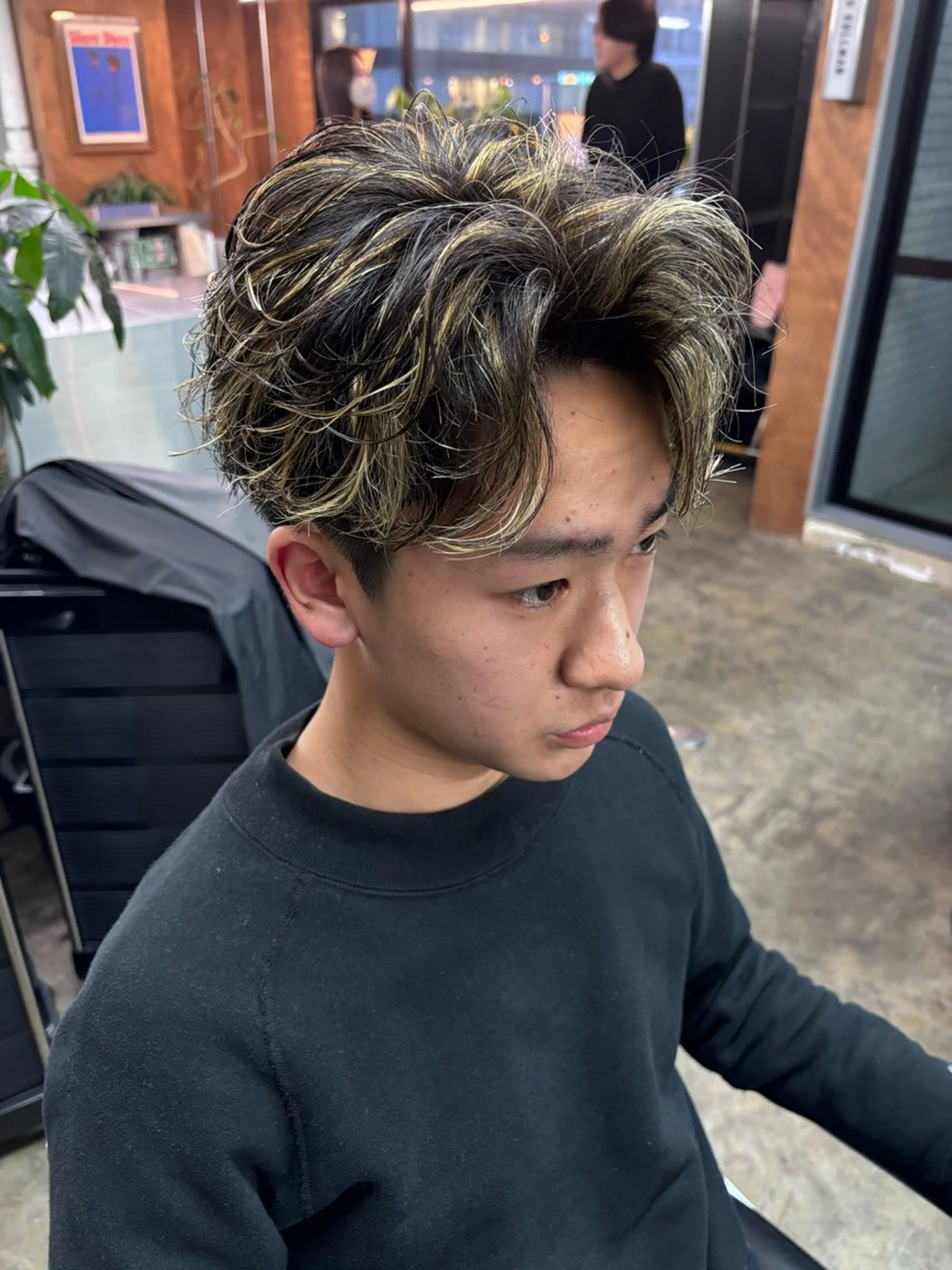 カラー パーマ メンズ カット パーマ トリートメント 土岐 仁/メンズ専門 パーマ特化美容師🔥のヘアスタイル