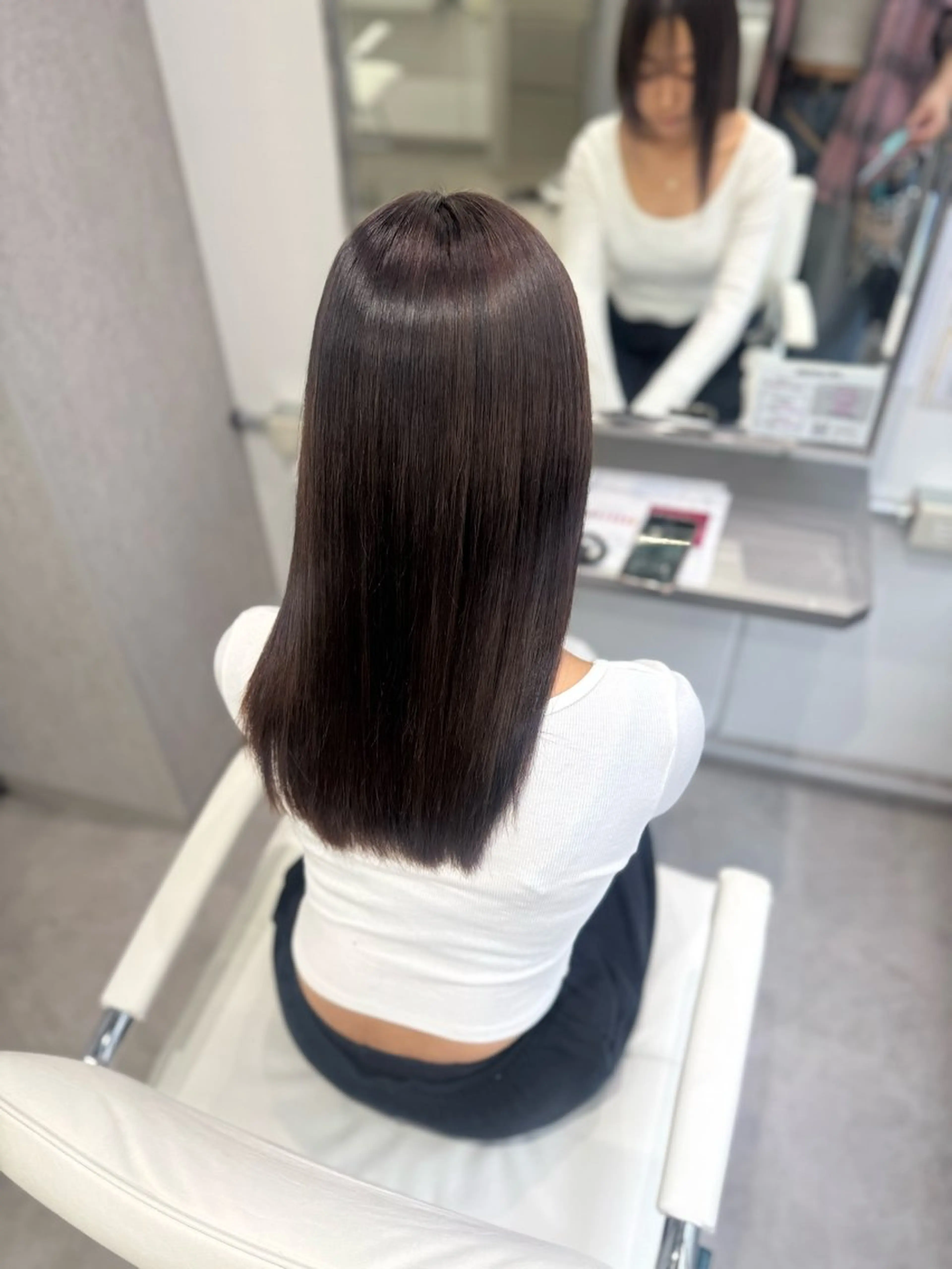 ロング カラー パーマ カット 縮毛矯正 🕯コバ/レイヤー/ 透明感/縮毛🕯のヘアスタイル