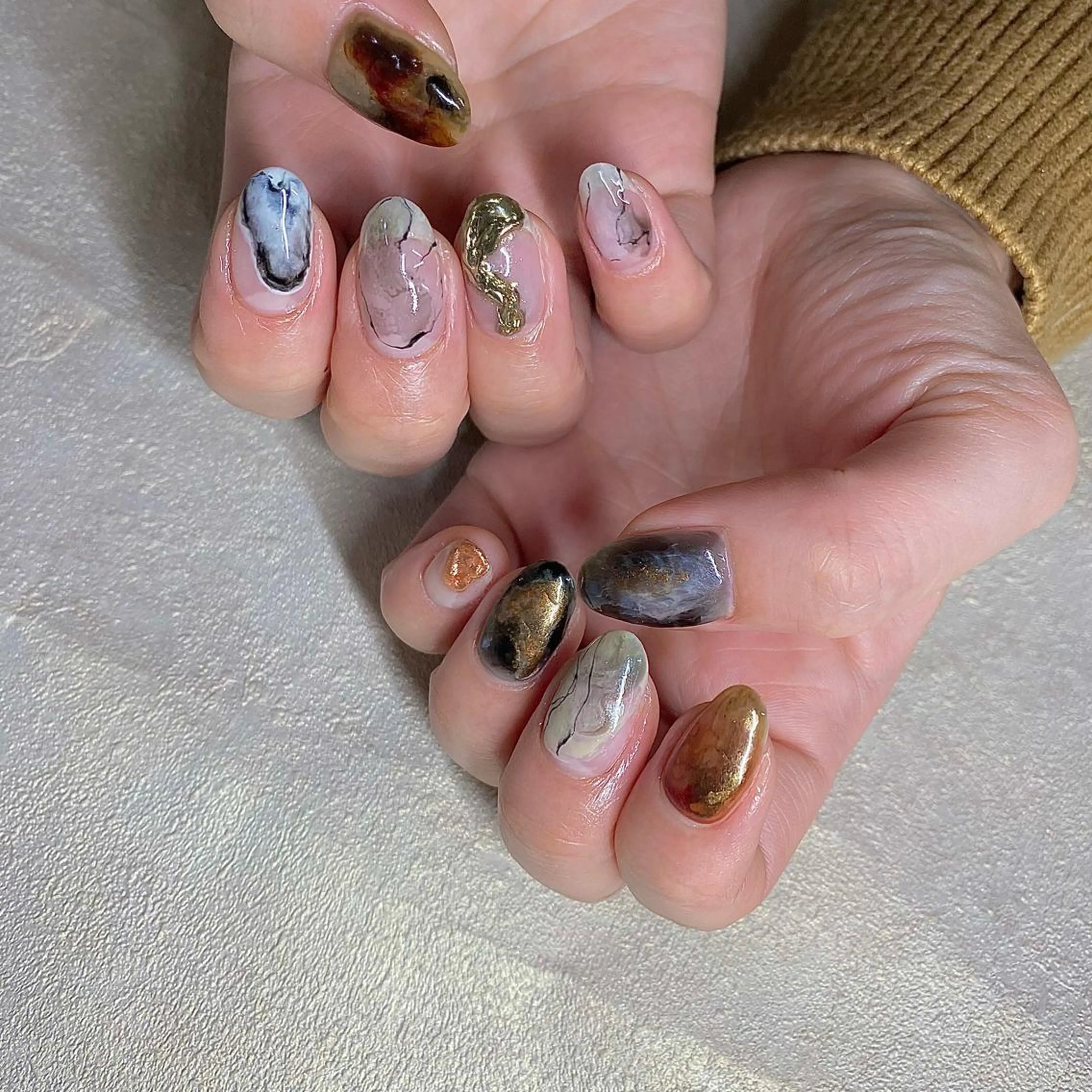 ネイル Amber21.所属・Nagahama Akariのネイルデザイン