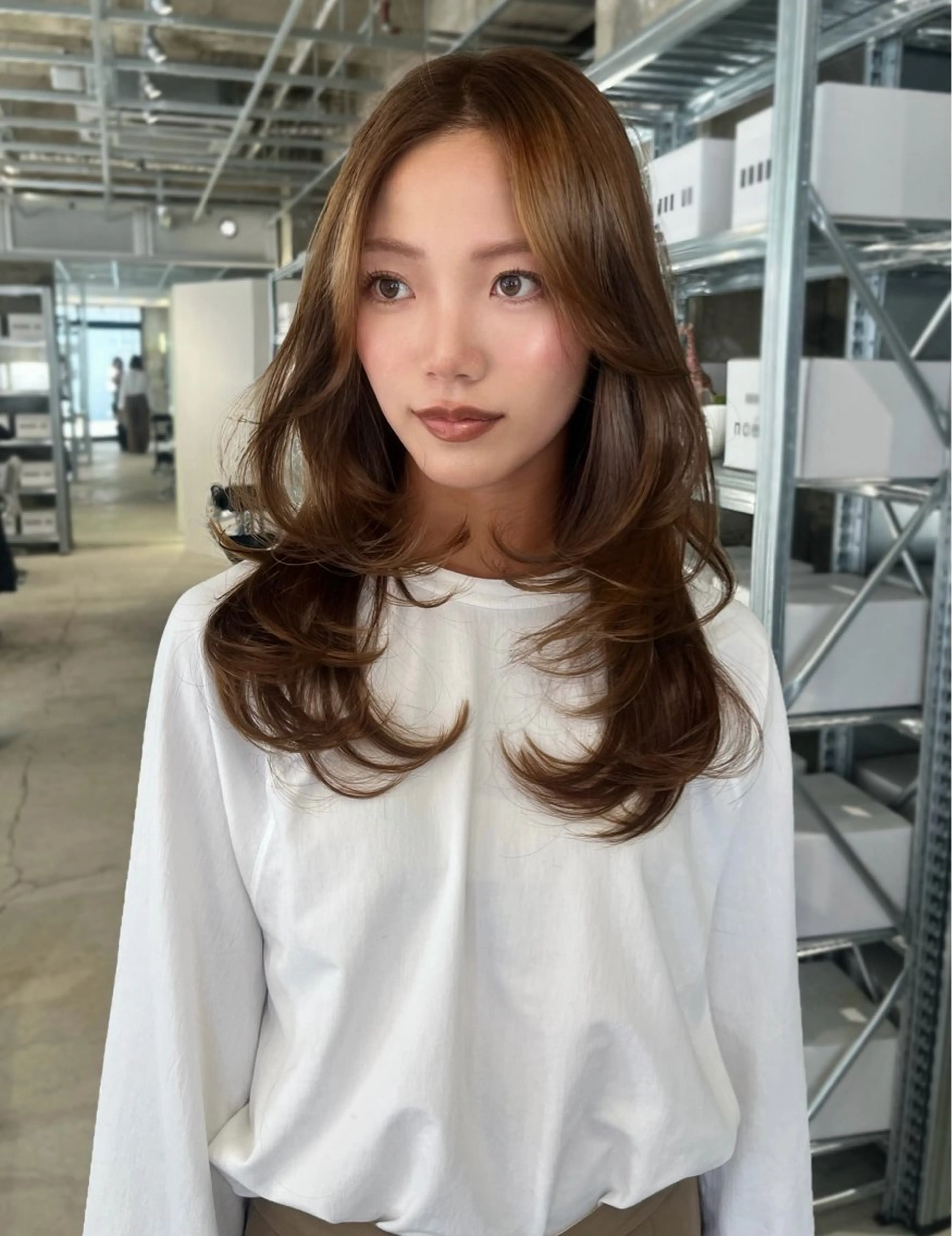 セミロング カラー ダブルカラー/レイヤ ーカット 🤍ゆきなのヘアスタイル