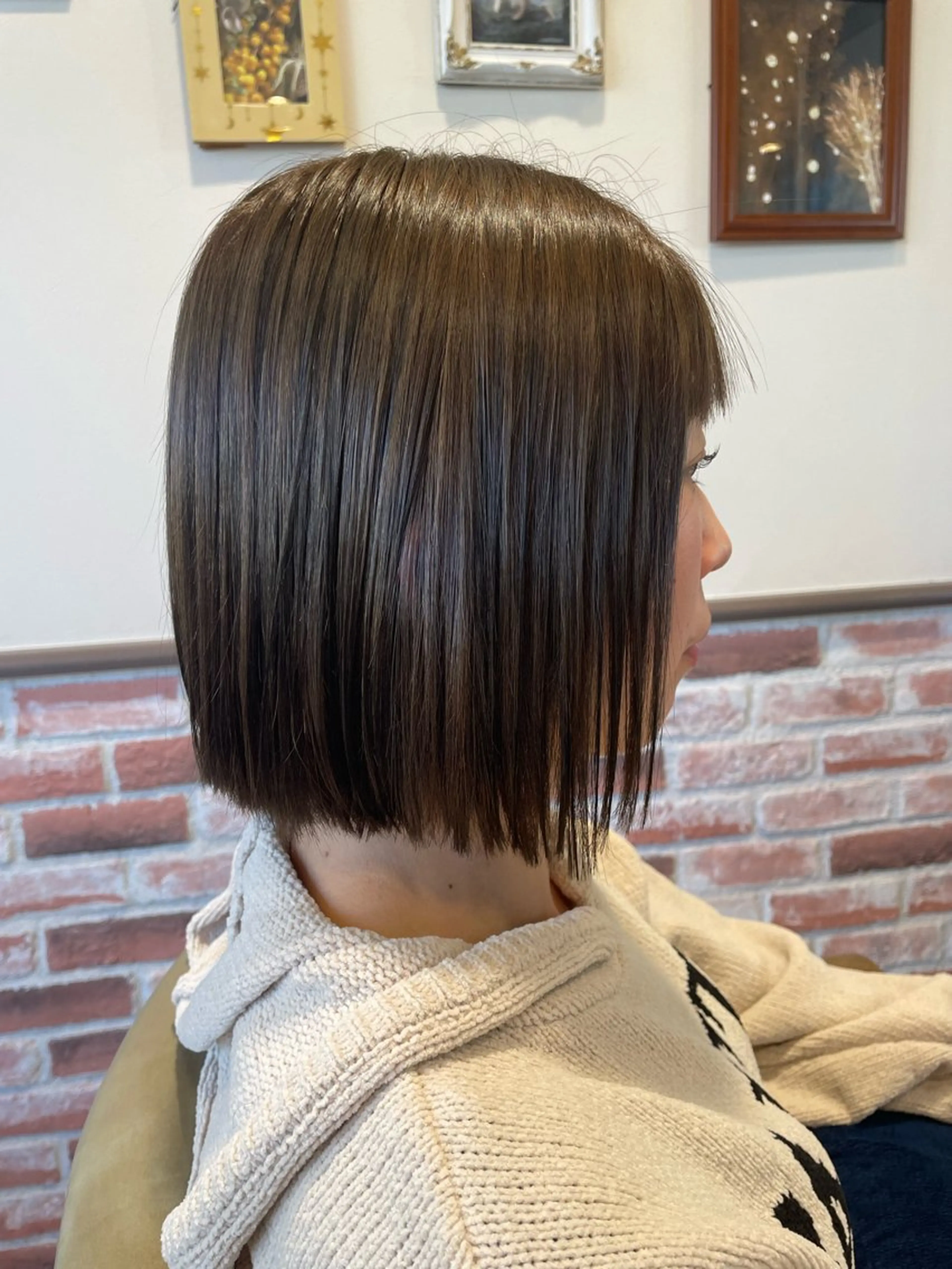 ショート 切りっぱなしボブ ボブ YUSICA  所沢 イマムラ✳︎✴︎のヘアスタイル