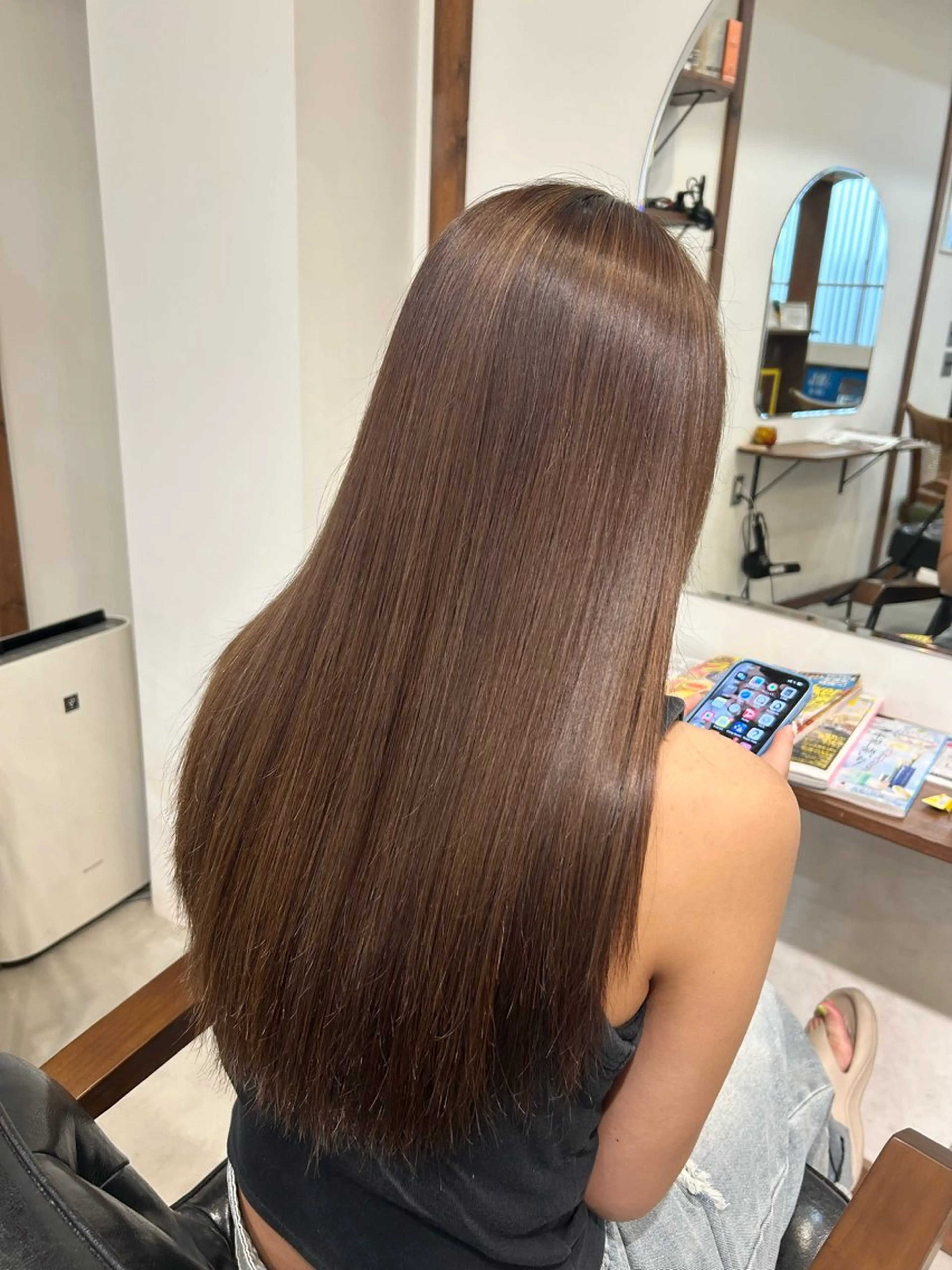 ロング カラー ハイライトカラー ハイライト 透明感カラー🪽 mioのヘアスタイル