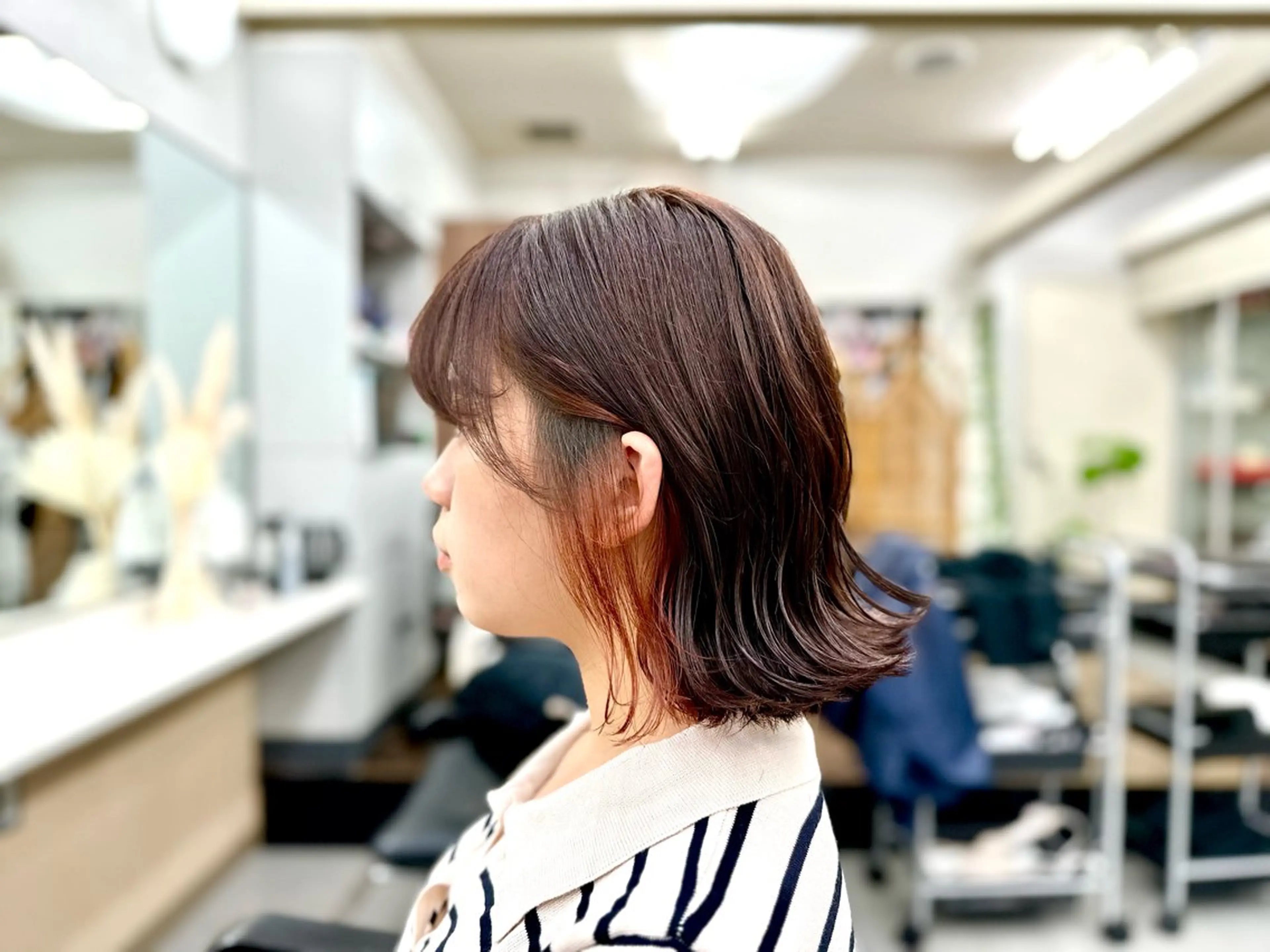 ミディアム カラー 似合わせ小顔カット 🌟神谷 ヨシタカのヘアスタイル