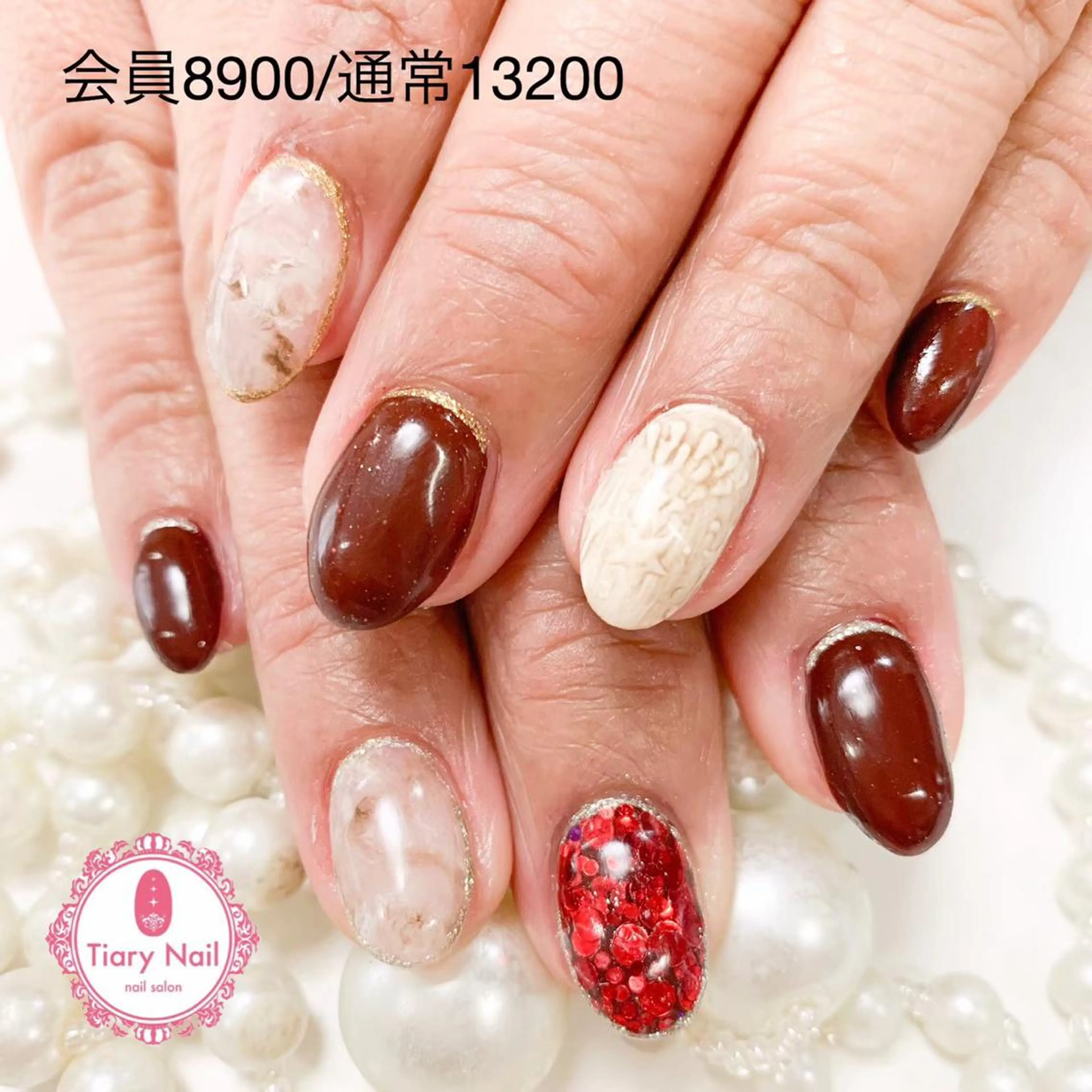 ネイル 💗🪽Tiary Nail🪽💗のネイルデザイン