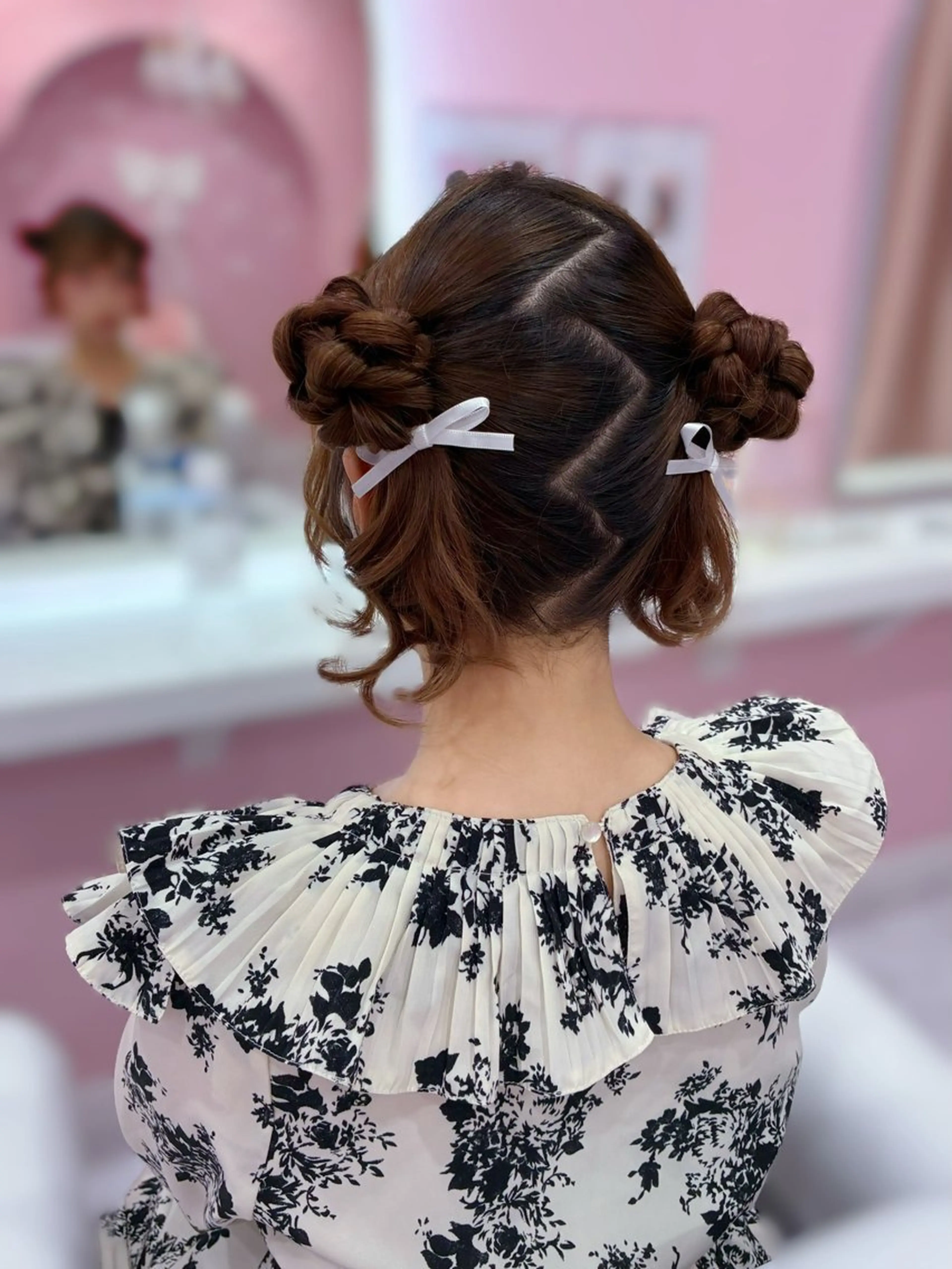 セミロング ヘアアレンジ ヘアセット Set Salon Mémoire by miuprierre所属・推し活🪄🩷 川上 佳奈のヘアスタイル