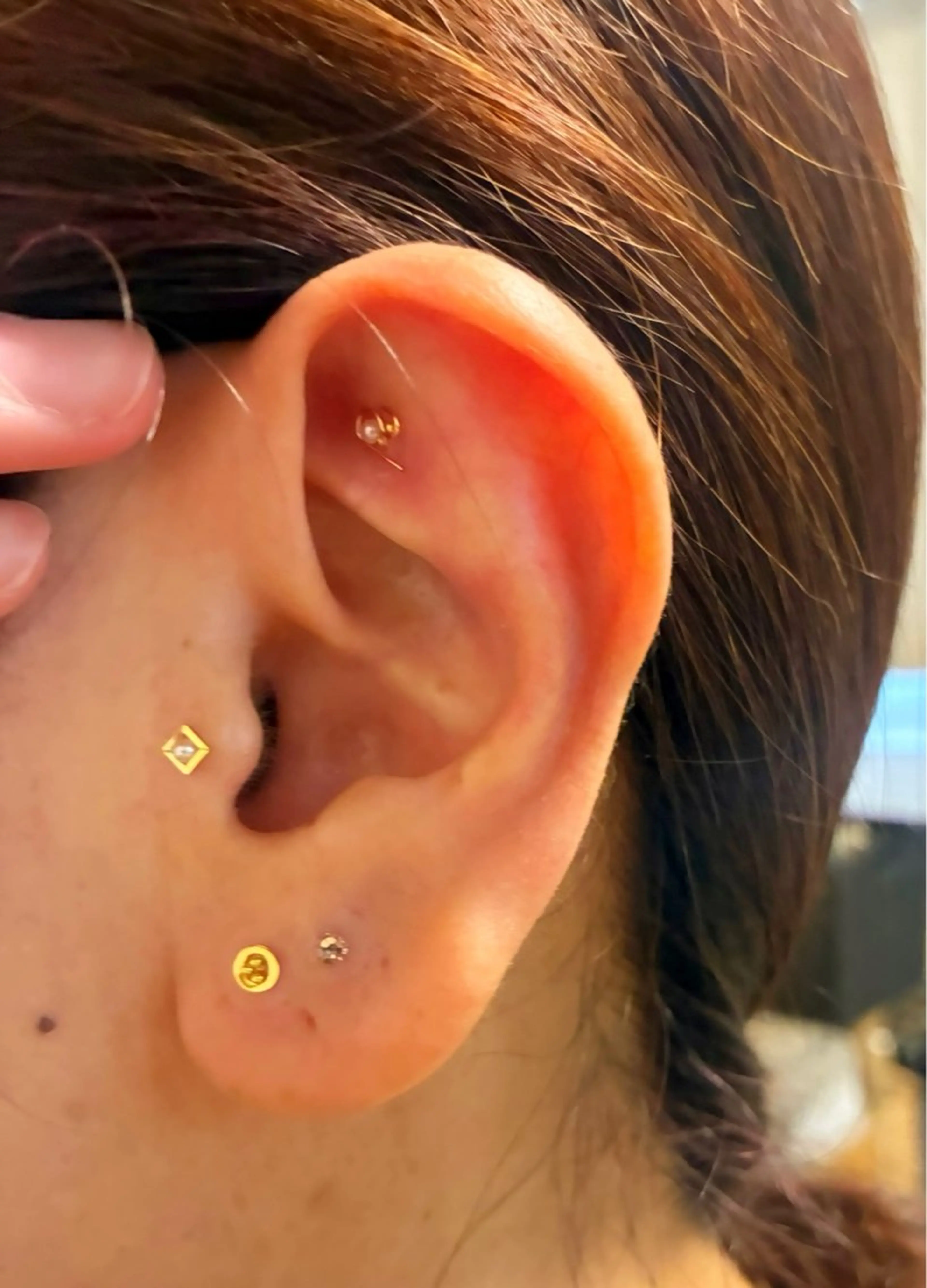 耳つぼジュエリー両耳8個の写真
