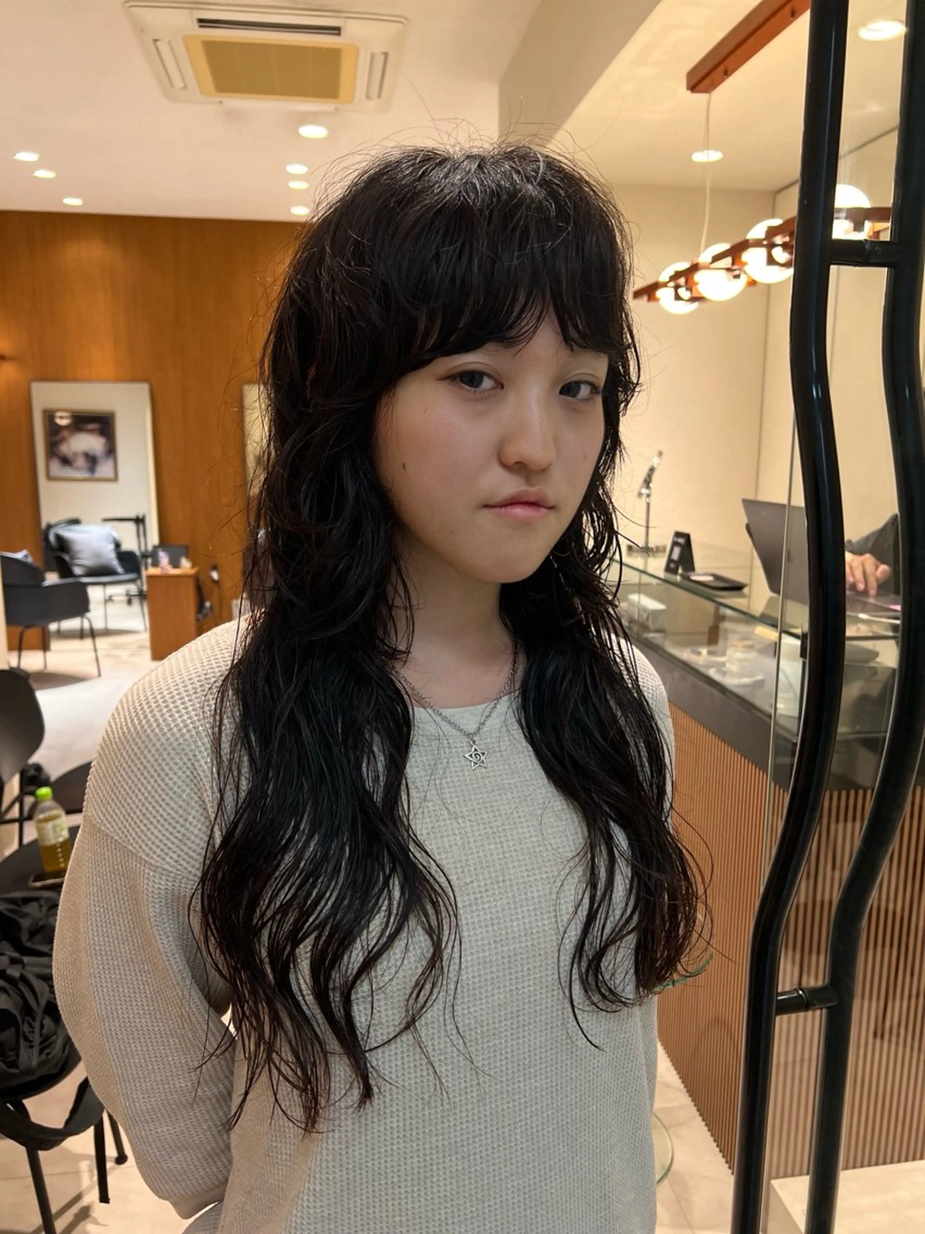 ロング パーマ カット パーマ yiye   神宮前所属・manami /暖色 /カットモデル募集のヘアスタイル