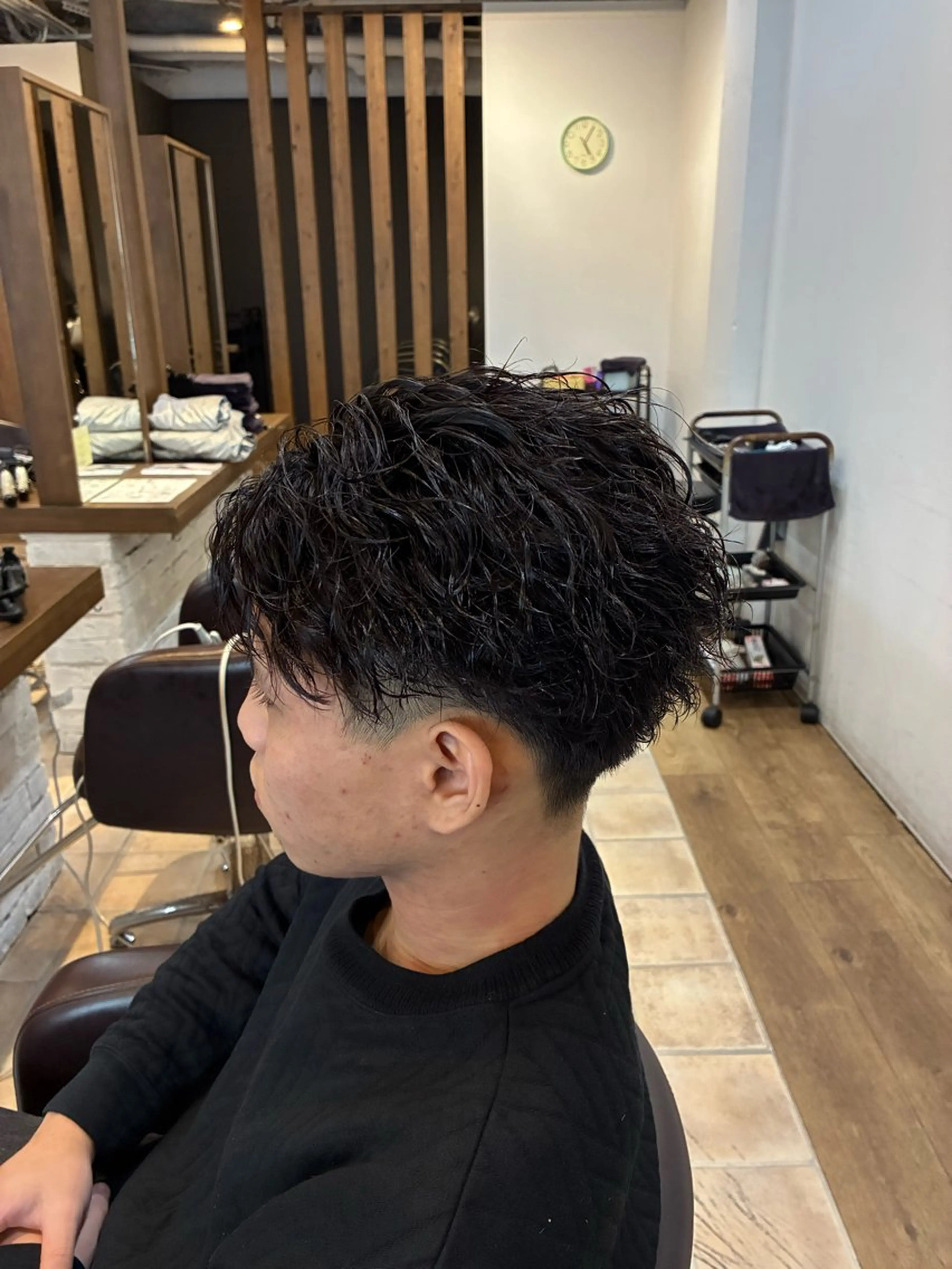 ショート パーマ メンズ メンズパーマ ツイストスパイラルパーマ スパイラルパーマ Cecil hair JR尼崎店所属・JR尼崎店 村田 優真のヘアスタイル