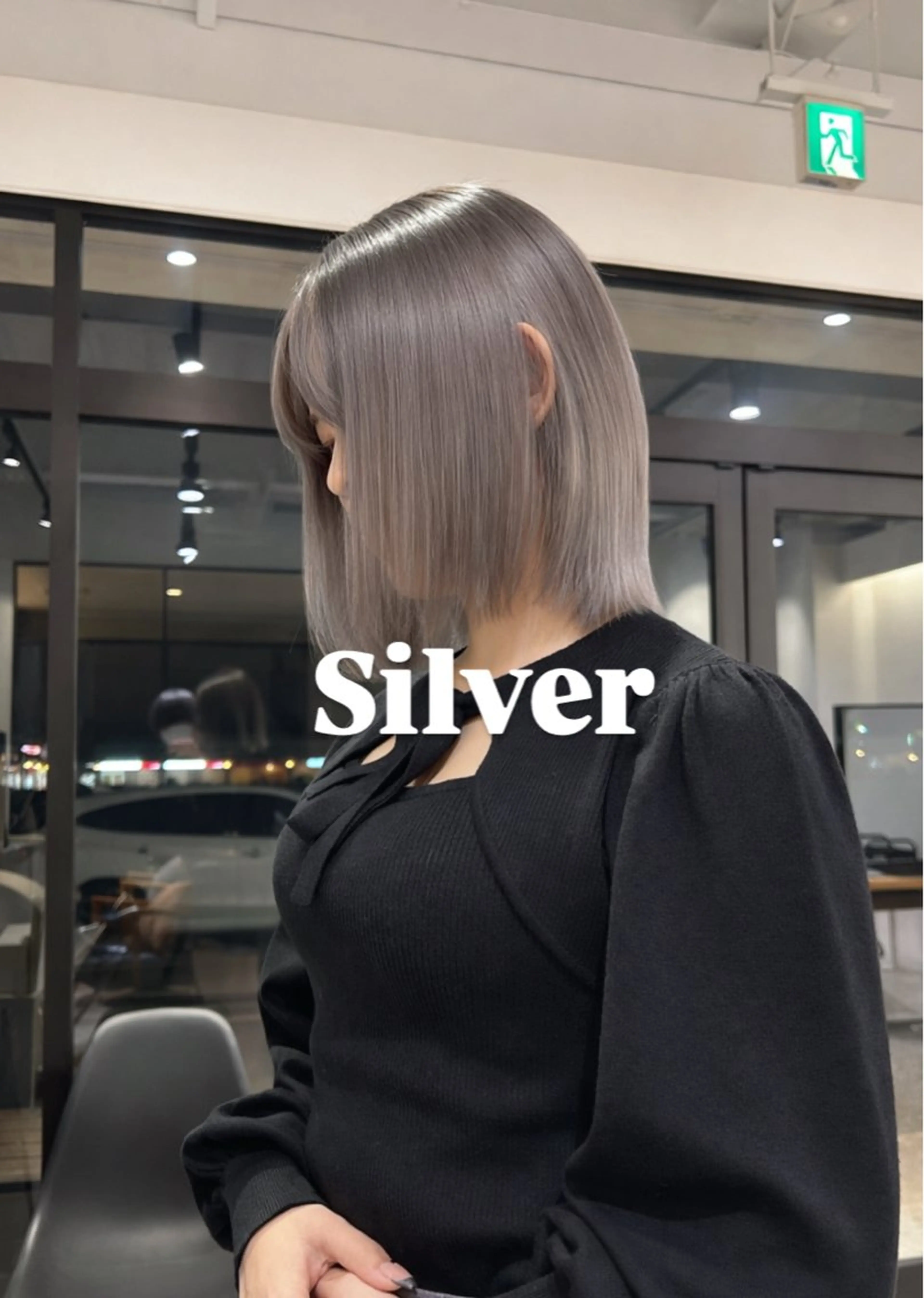 セミロング カラー ブリーチ ケアブリーチ シルバー 髪質改善 ヘアカラー RegaLo所属・本日空き十分！ Ryukiのヘアスタイル