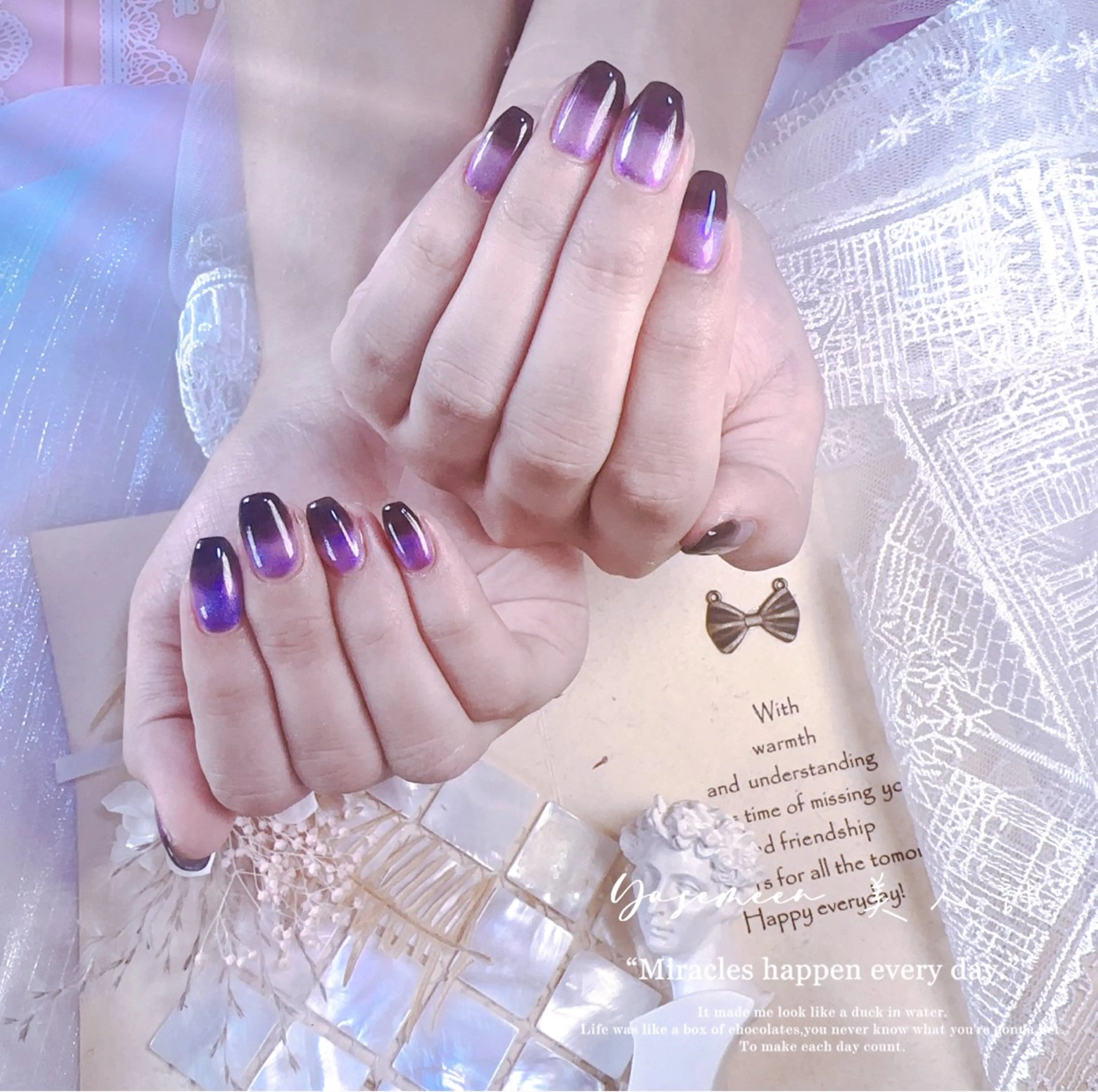 ネイル シンプルネイル 美人計ネイルサロン所属・中山 美月のネイルデザイン