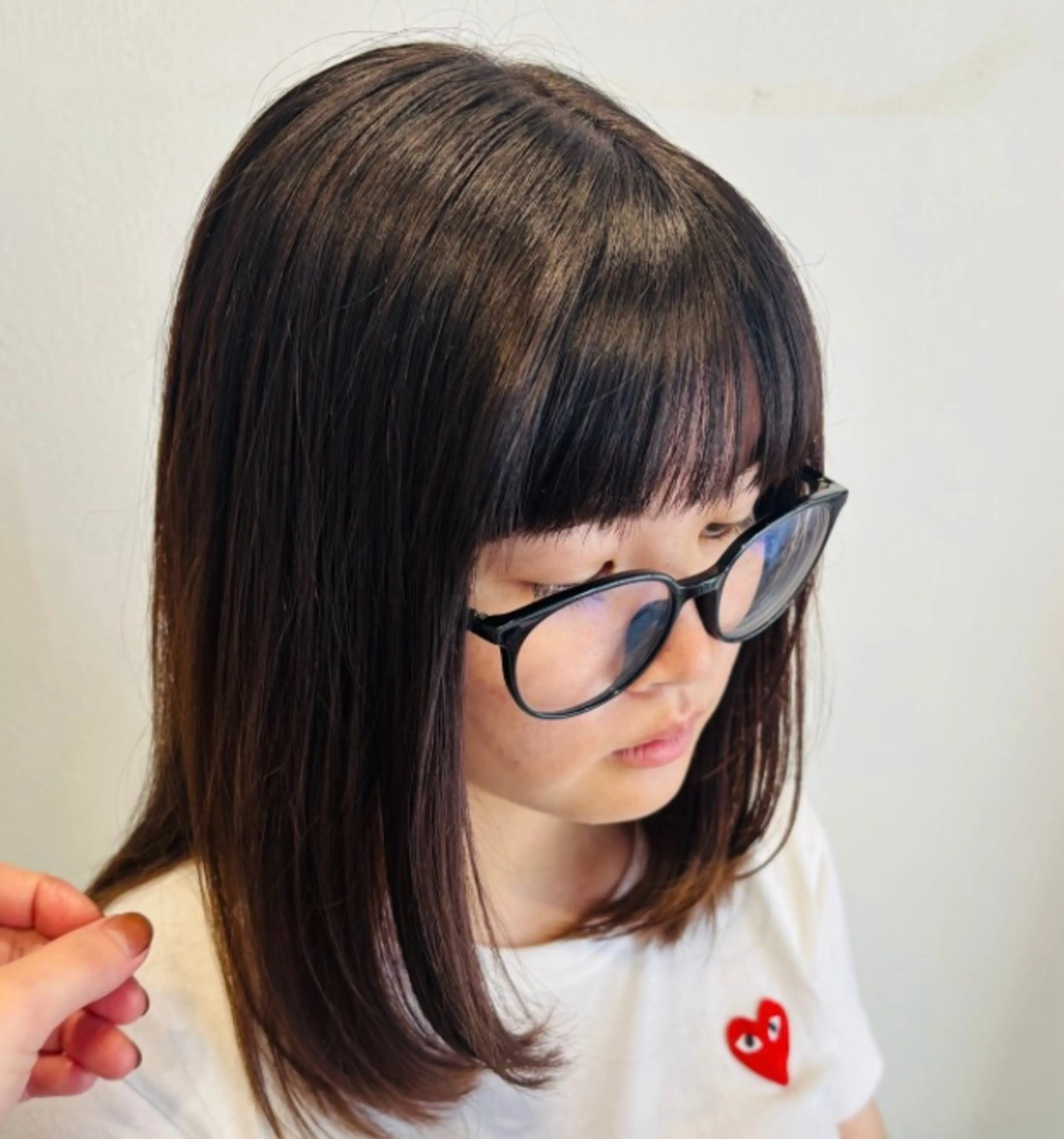 ミディアム note キシモト ハルカのヘアスタイル