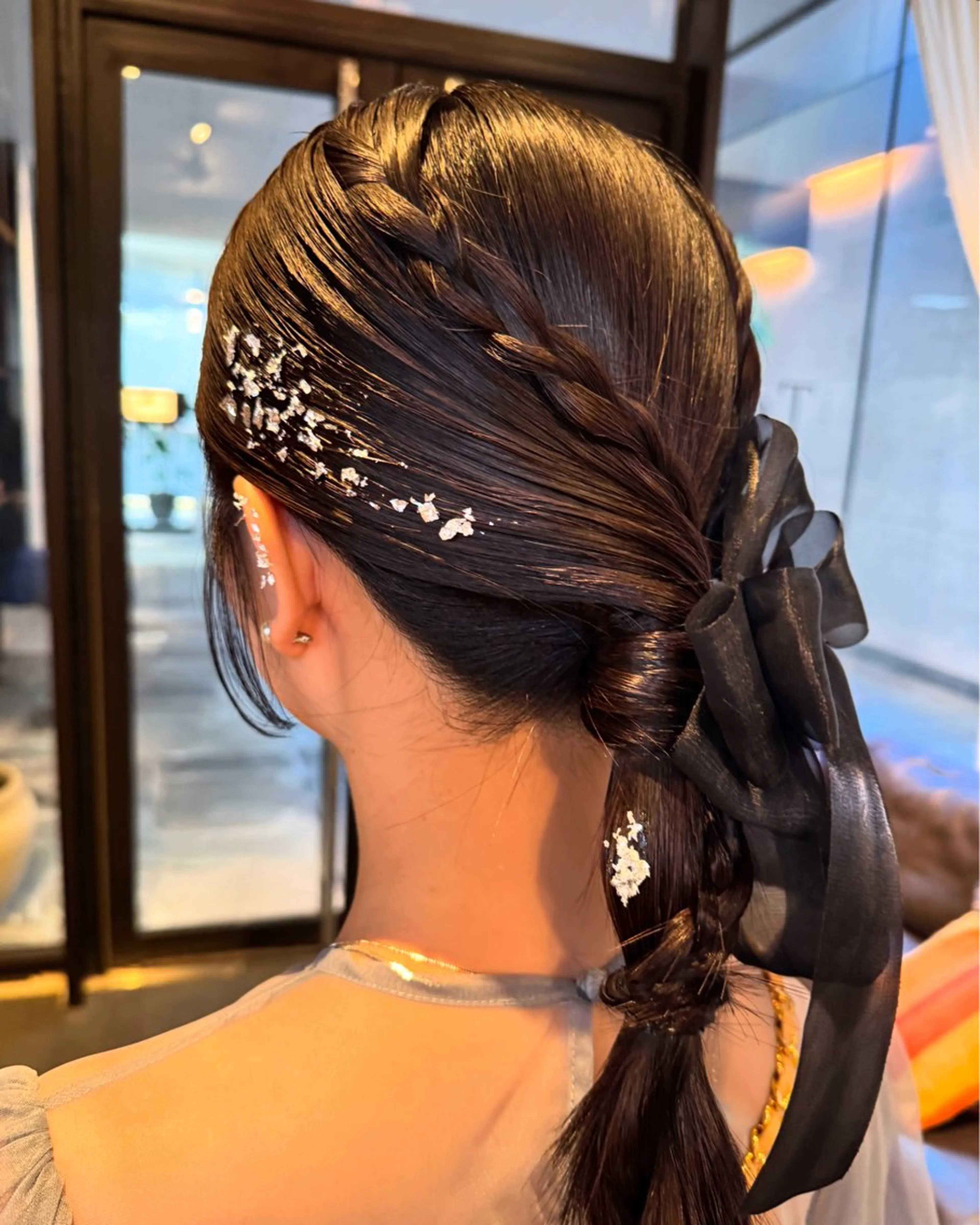 セミロング ヘアアレンジ ヘアセット 24~30日案内◎ 💐🤍理保のヘアスタイル