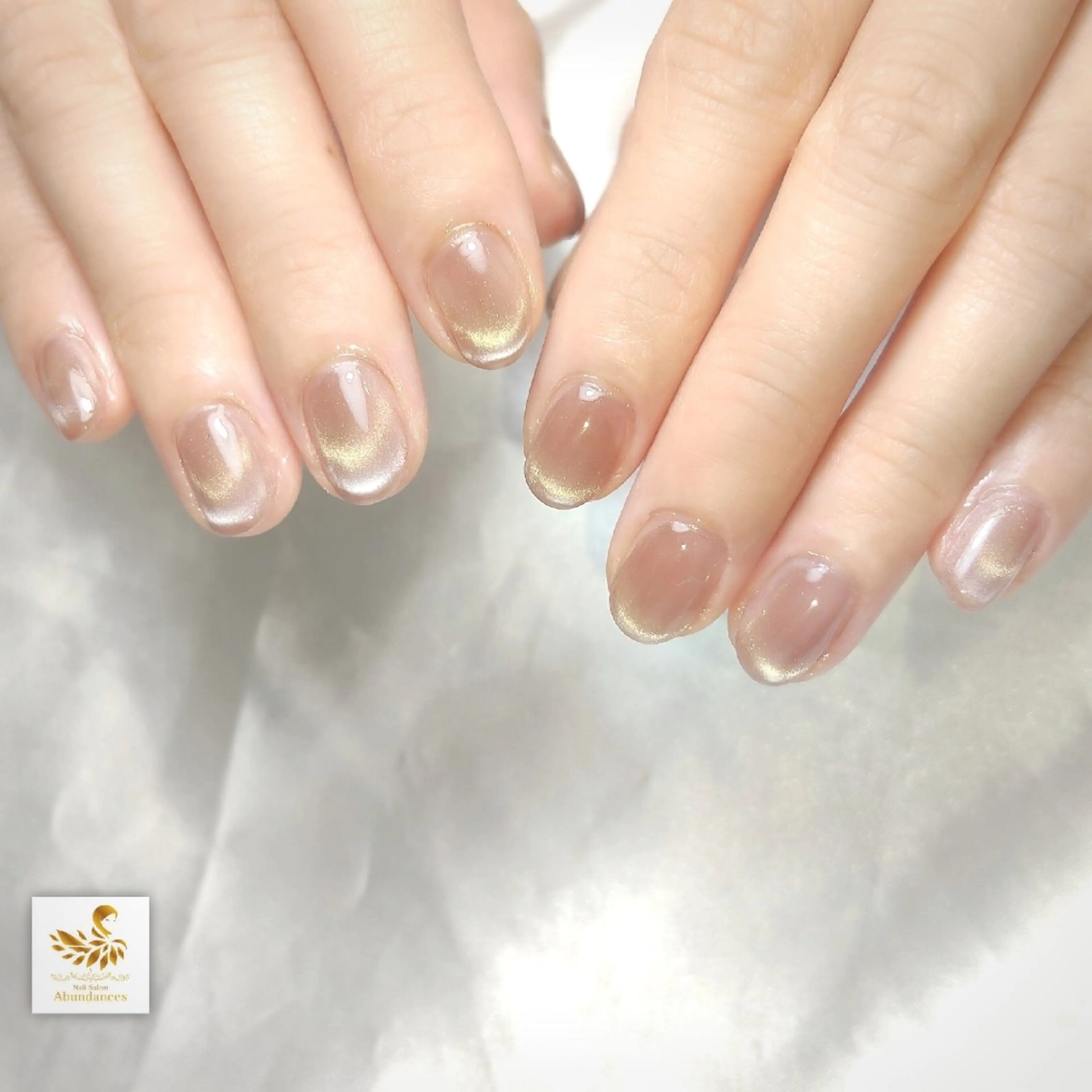 ネイル フレンチネイル マグネットネイル ハンドネイル 完全予約制個室サロン Abundancesのネイルデザイン