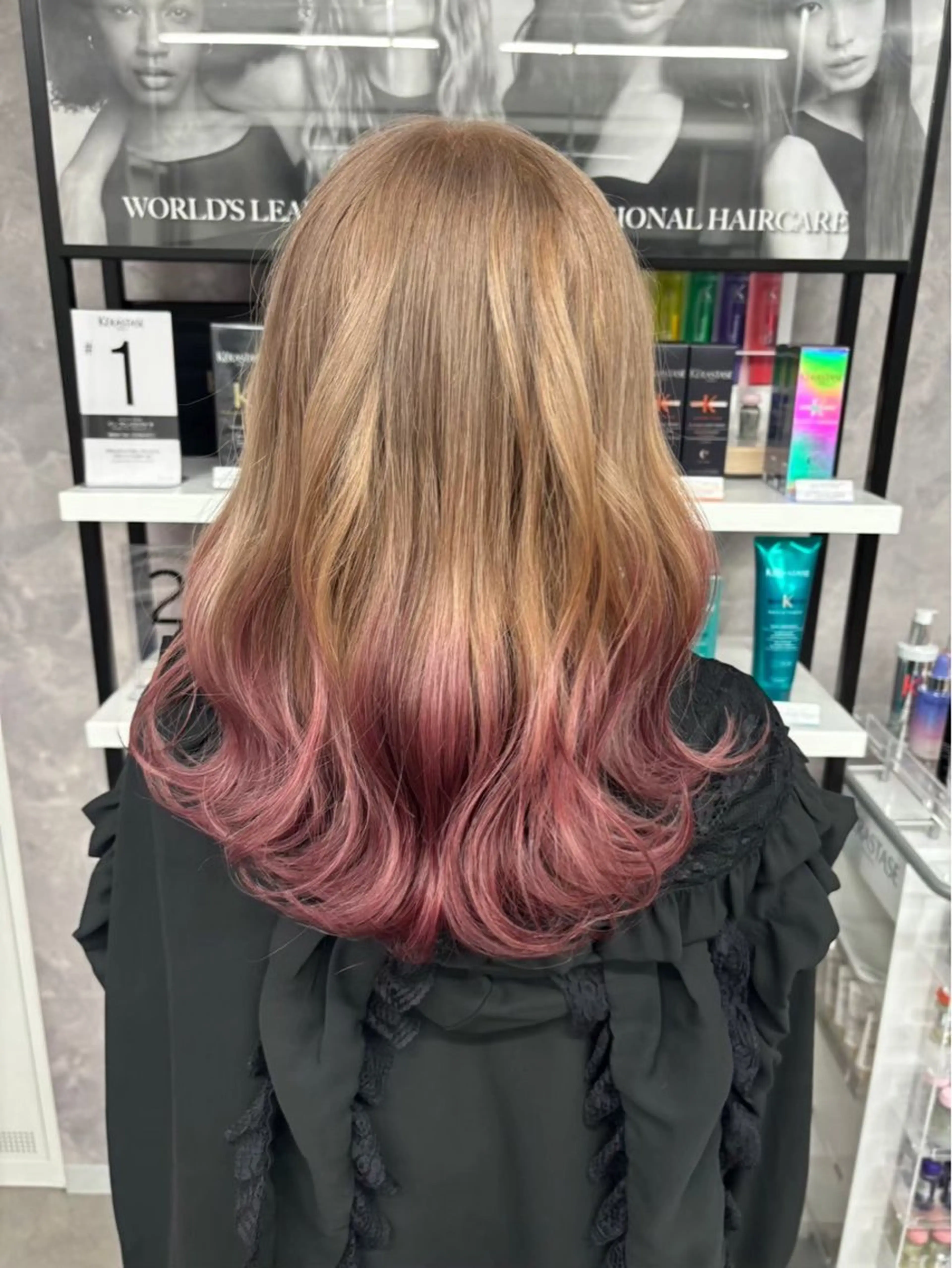 ロング カラー アッシュ バレイヤージュ ミストバング ブリーチ ブロンド 🌥️かずき🌥️ 寒色.デザイン特化のヘアスタイル