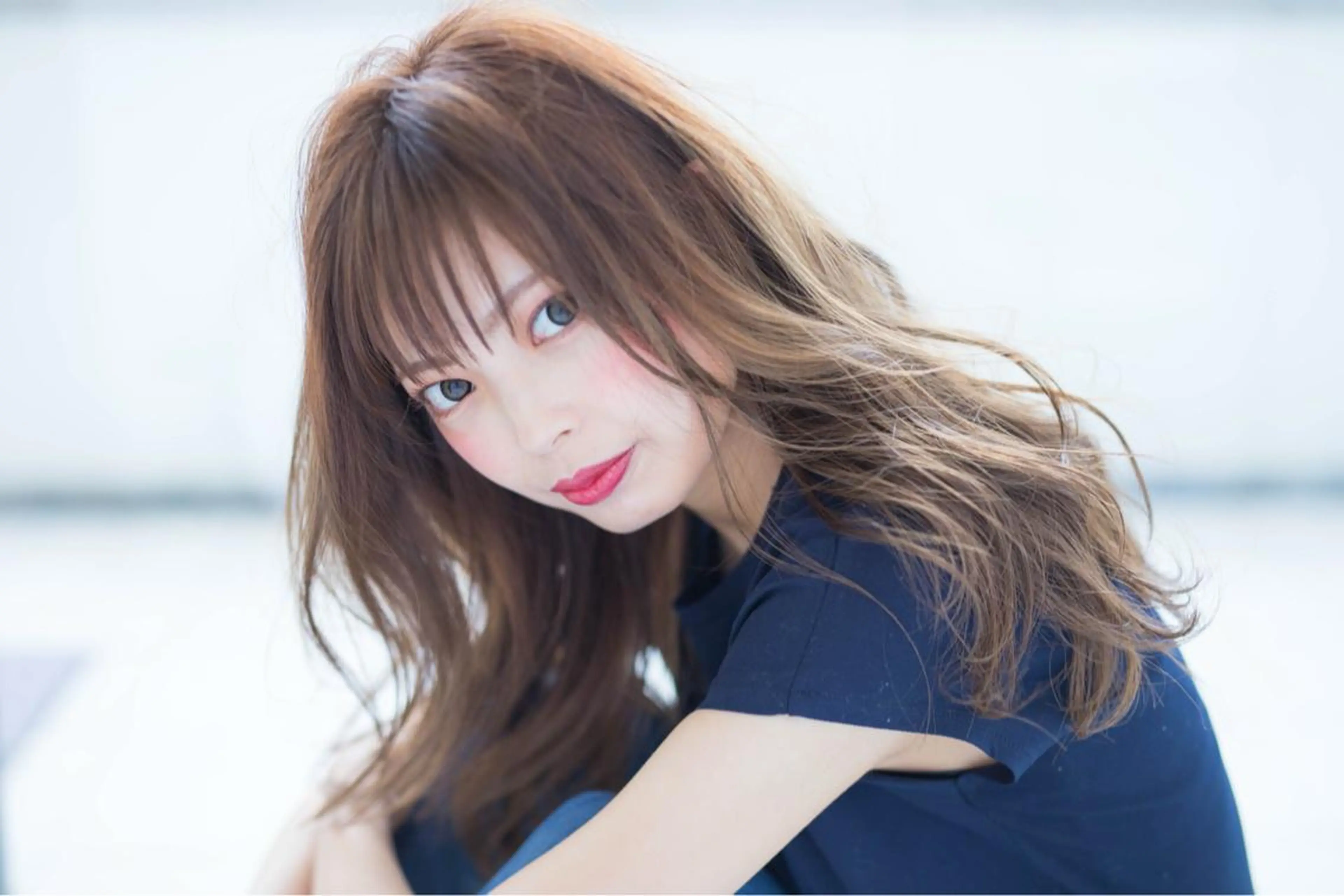 ロング カラー ヨシンモリ 韓国風ヘア レイヤーカット カット ヘアカラー トリートメント フリーランス【Chill-hus】所属・小野 和摩のヘアスタイル