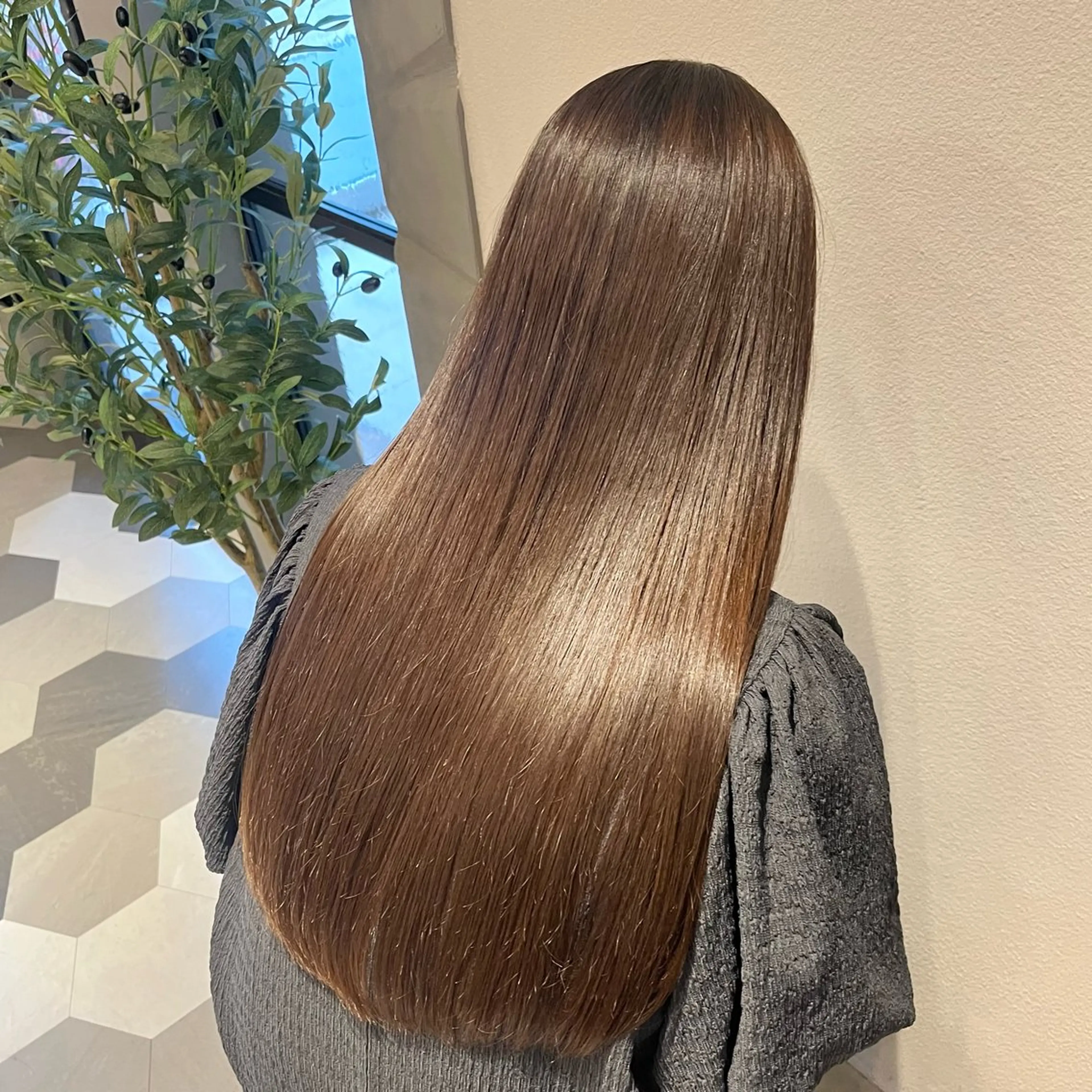 ロング カラー カット ヘアカラー 暖色/顔周り /ヘアメ/あつはのヘアスタイル