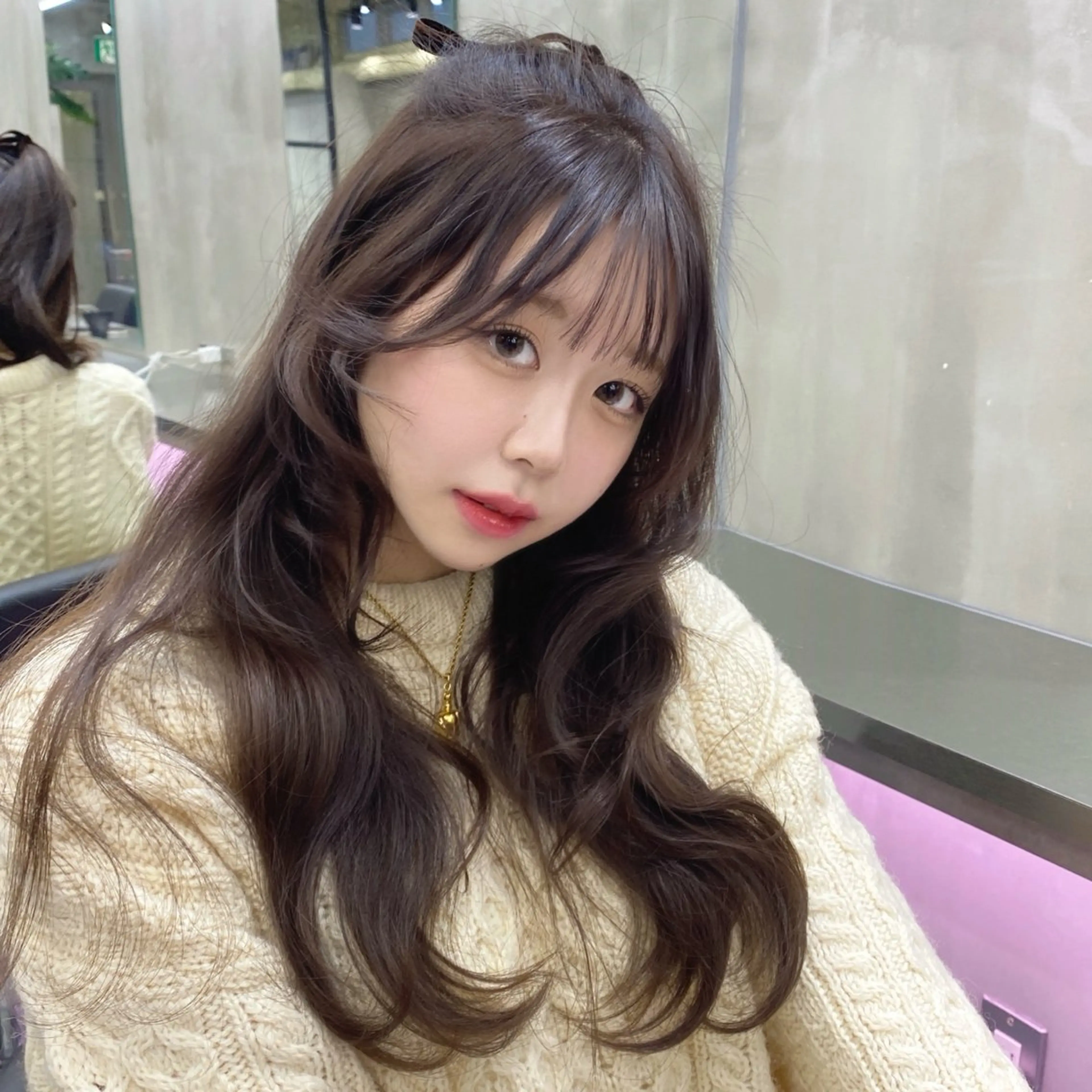 ロング カラー ヘアアレンジ ヘアセット the path sora♡のヘアスタイル