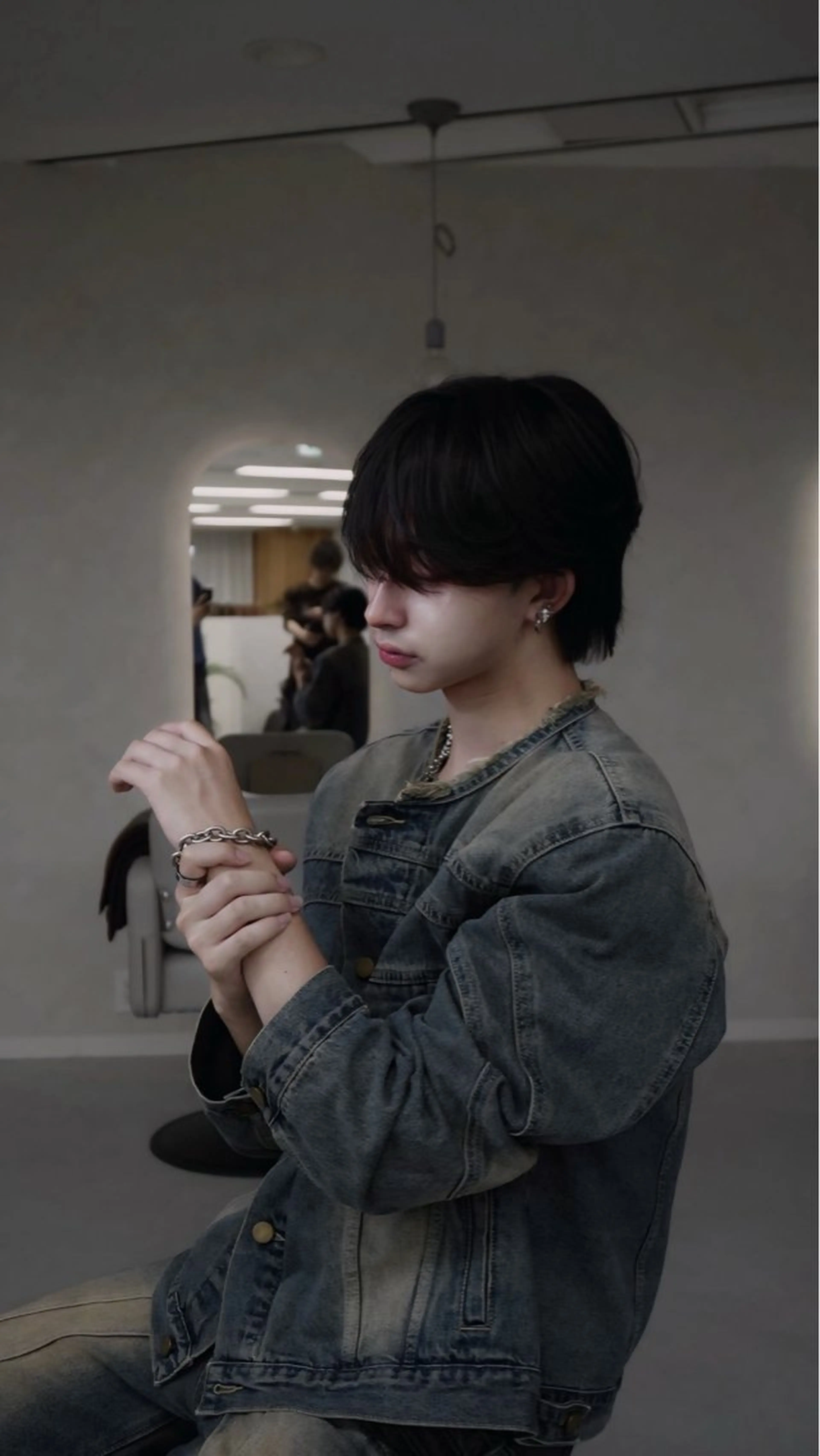 メンズヘアセットの写真