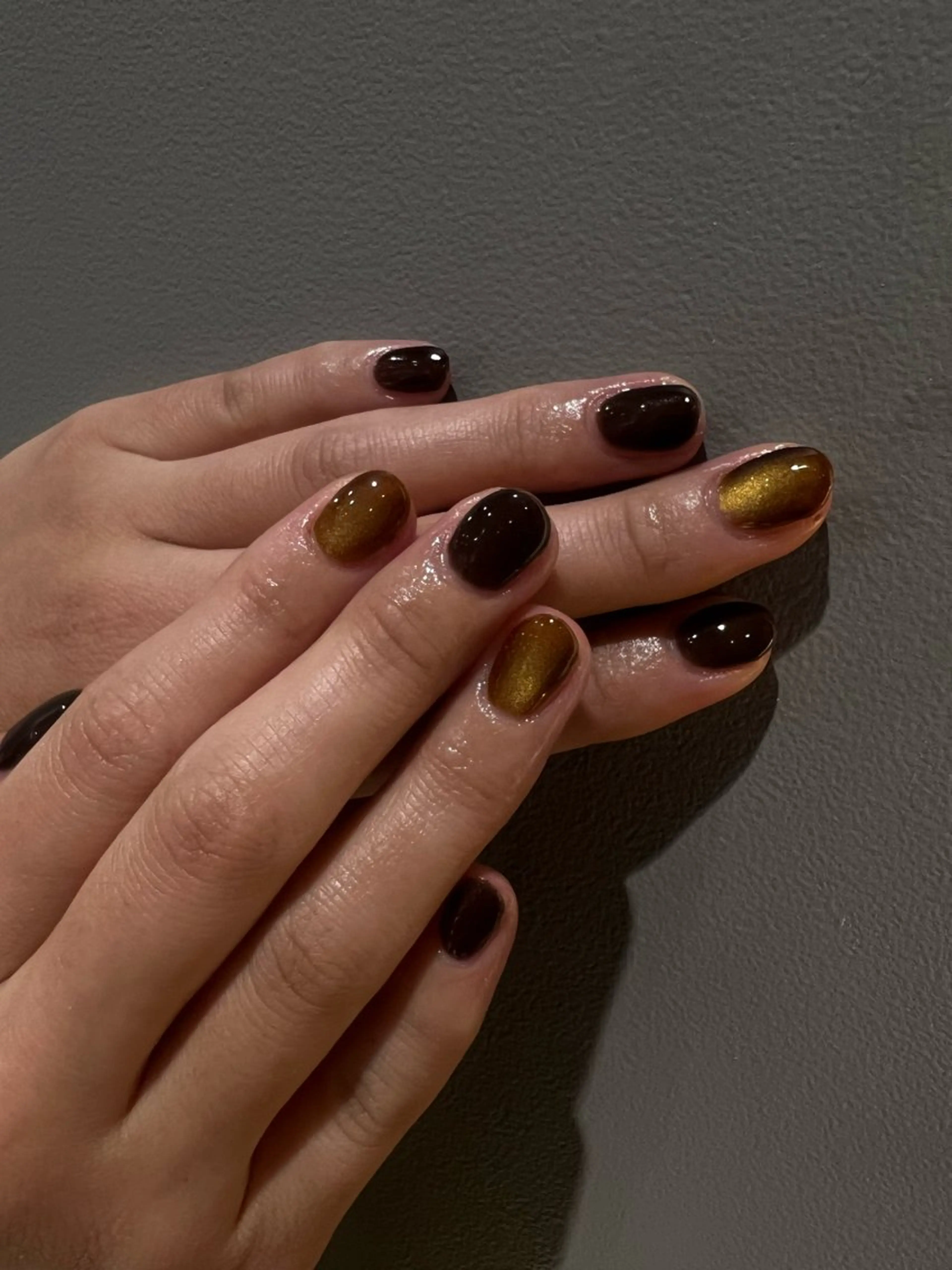 ネイル 金 柚嬉のネイルデザイン